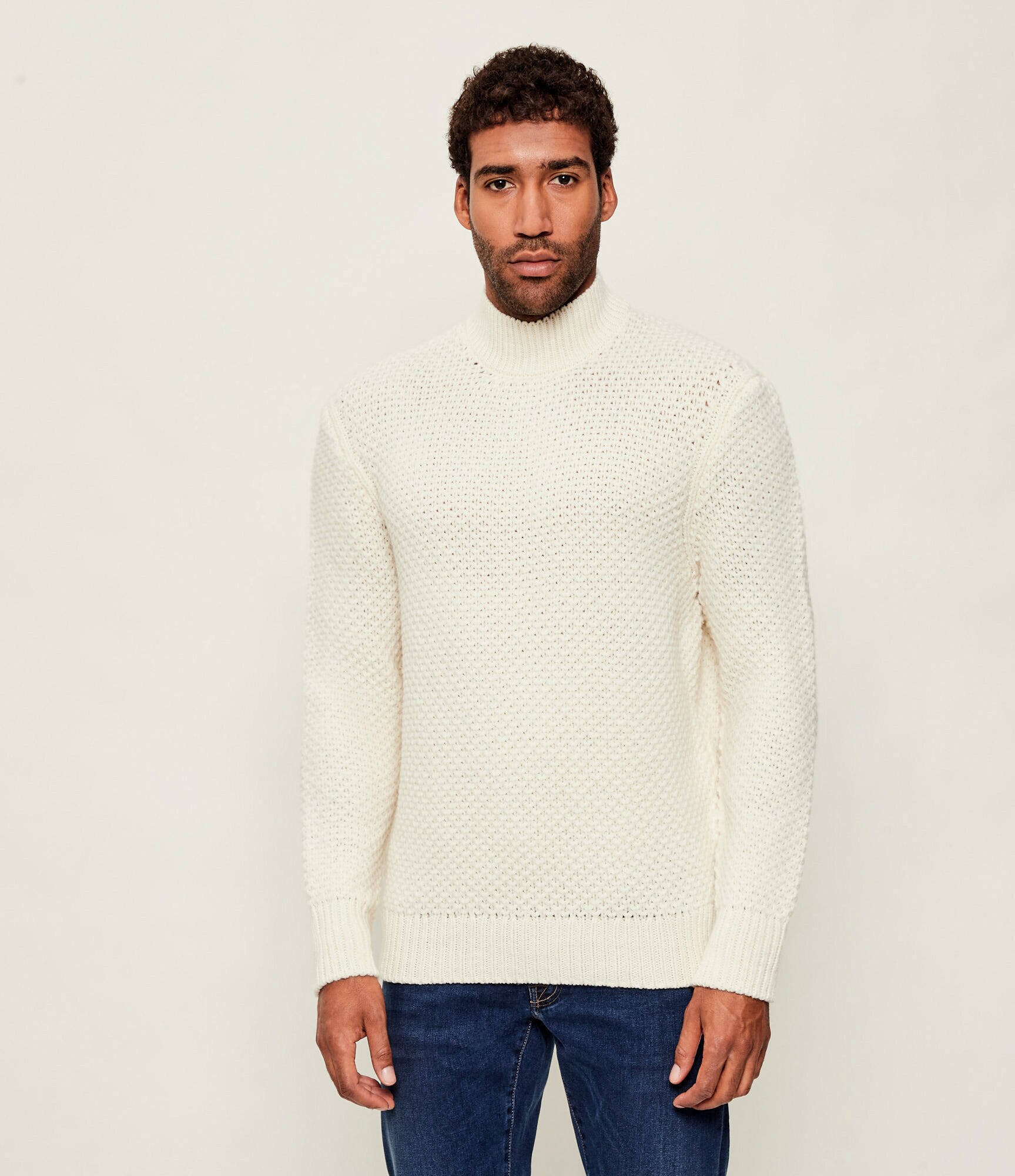 BOSS Black De lână guler înalt C-Heletto | regular fit