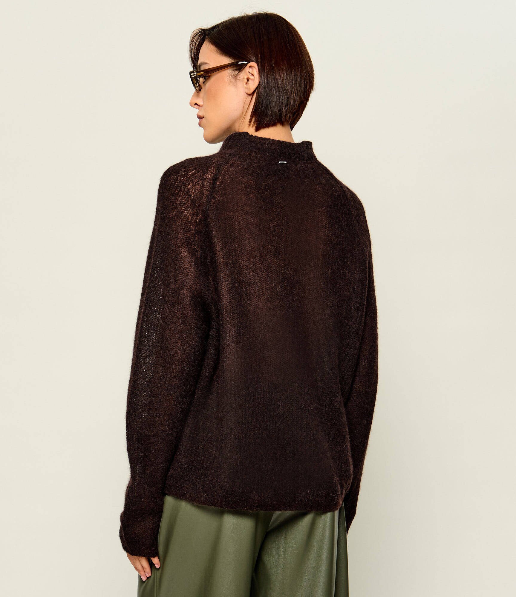 BOSS Black De lână guler înalt Fewena | Relaxed fit