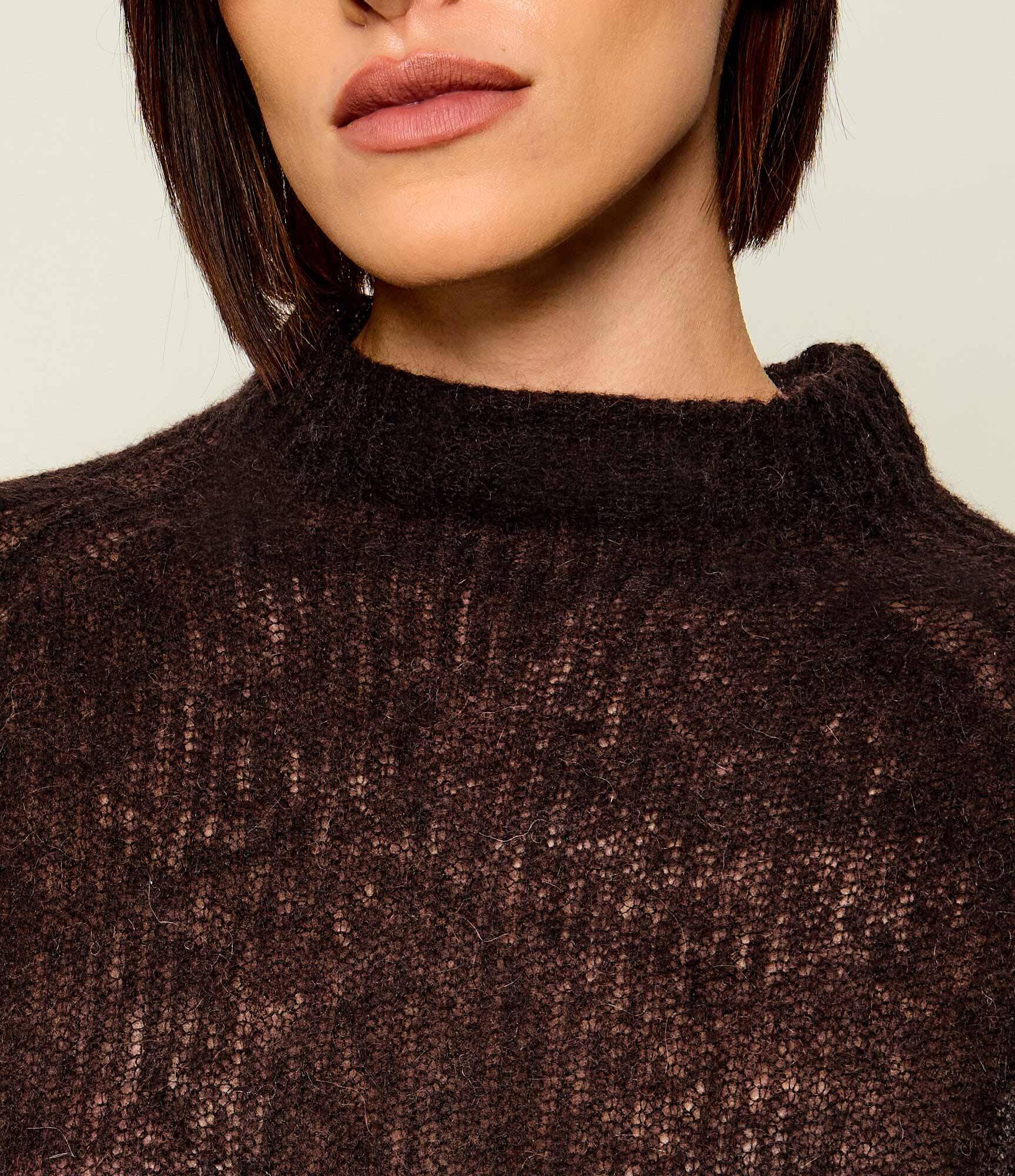 BOSS Black De lână guler înalt Fewena | Relaxed fit