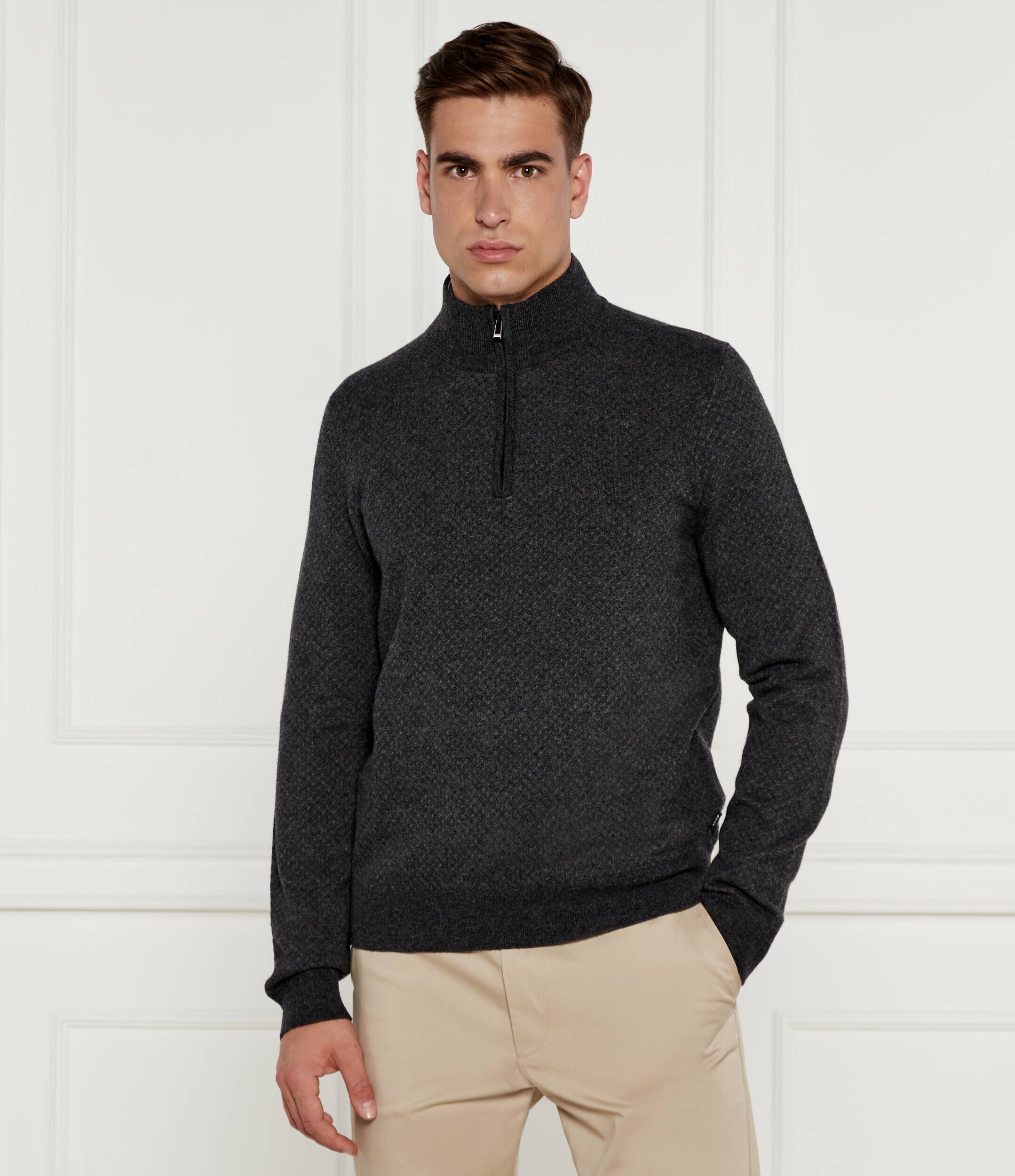 BOSS Black De lână maletă H-Eltorino | Regular Fit