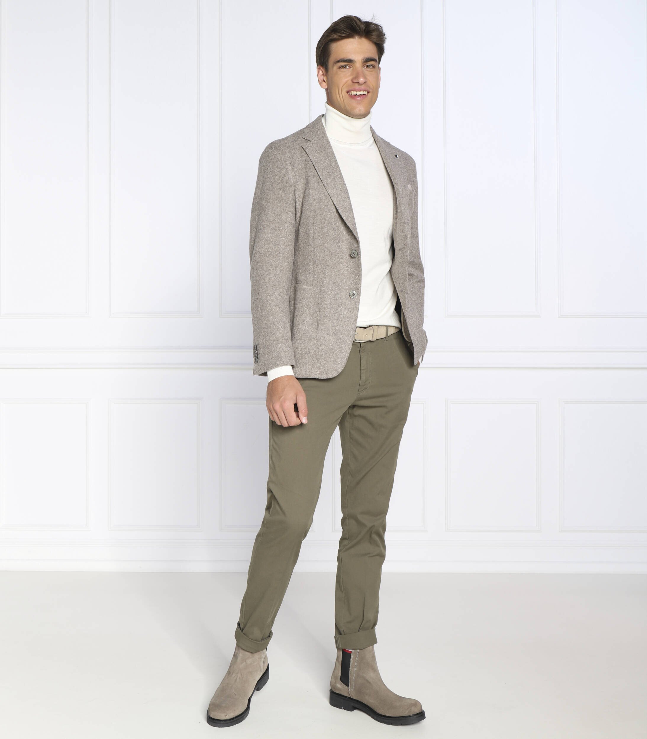 BOSS Black de lână maletă musso-p | slim fit