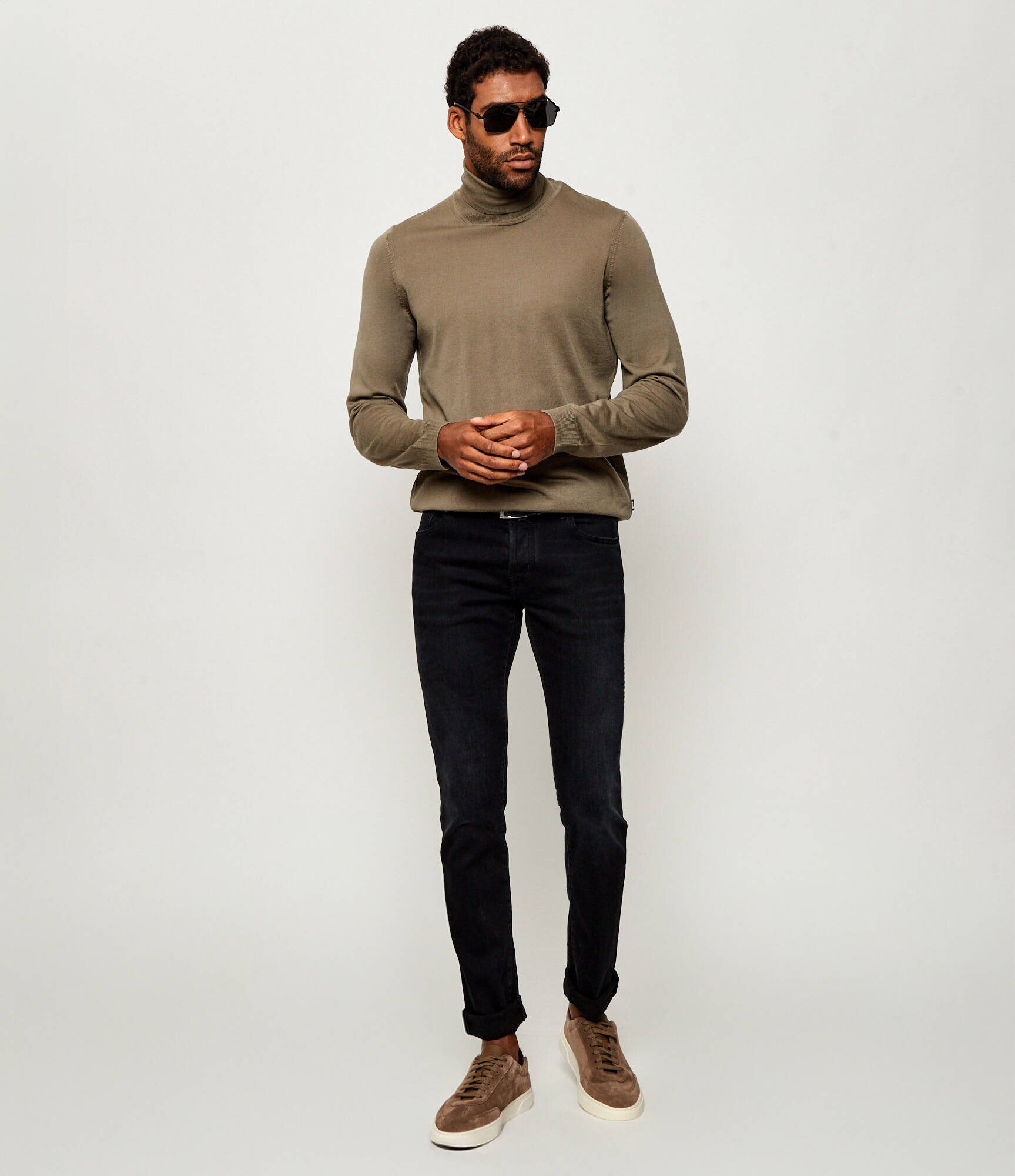BOSS Black De lână maletă Musso-P | Slim Fit