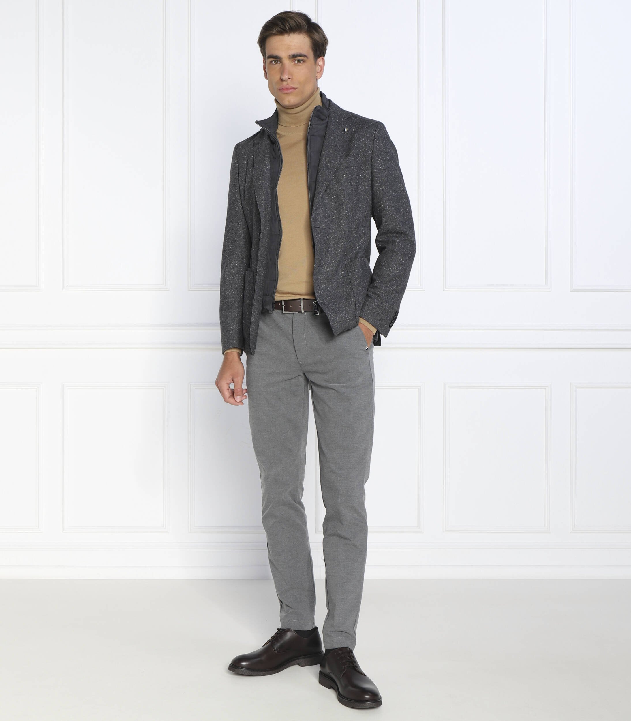 BOSS Black de lână maletă musso-p | slim fit