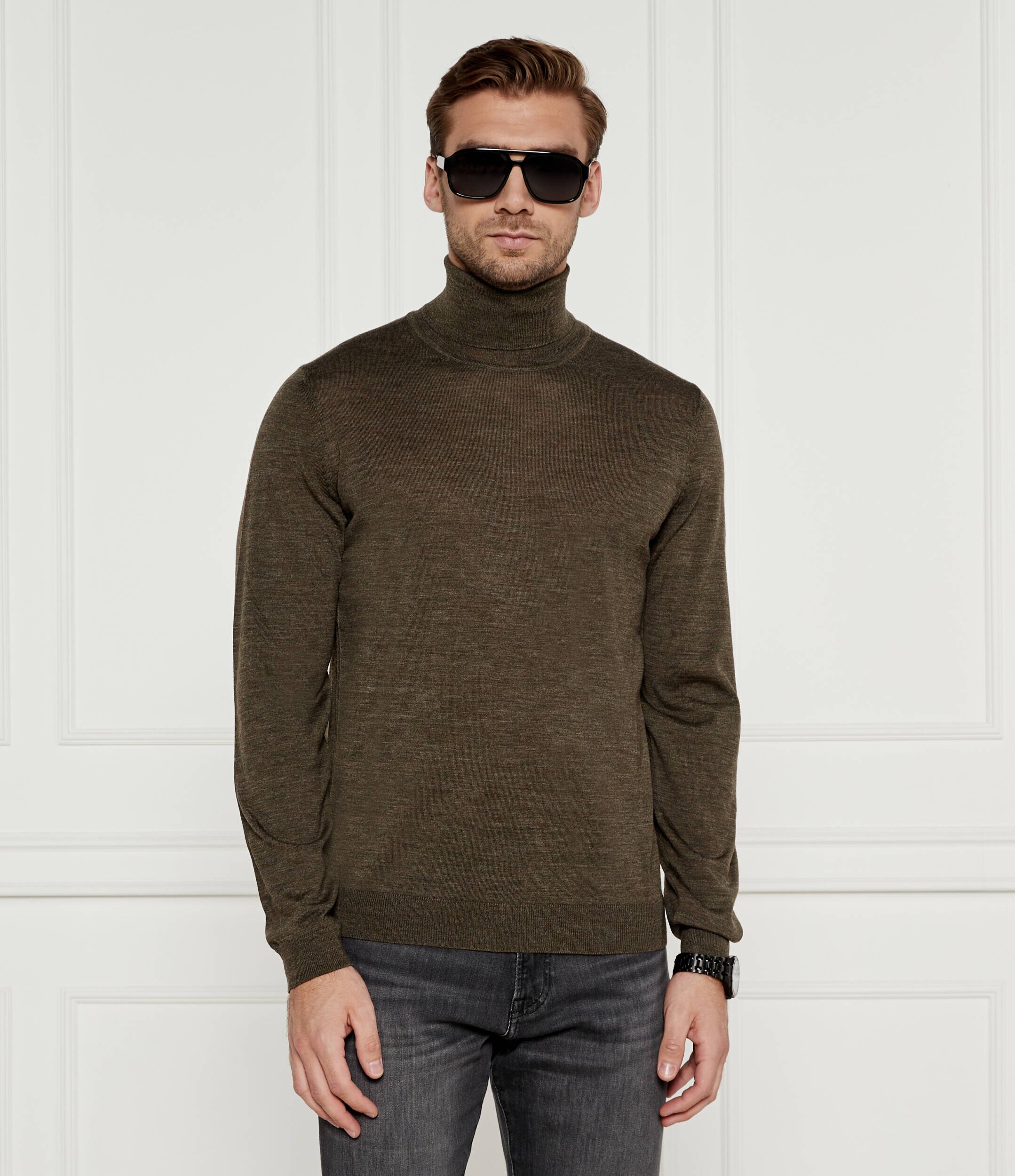 BOSS Black De lână Musso-P | Slim Fit