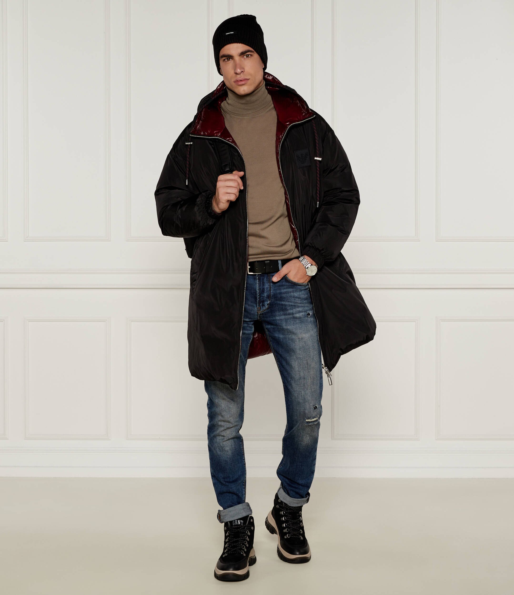 BOSS Black De lână Musso-P | Slim Fit