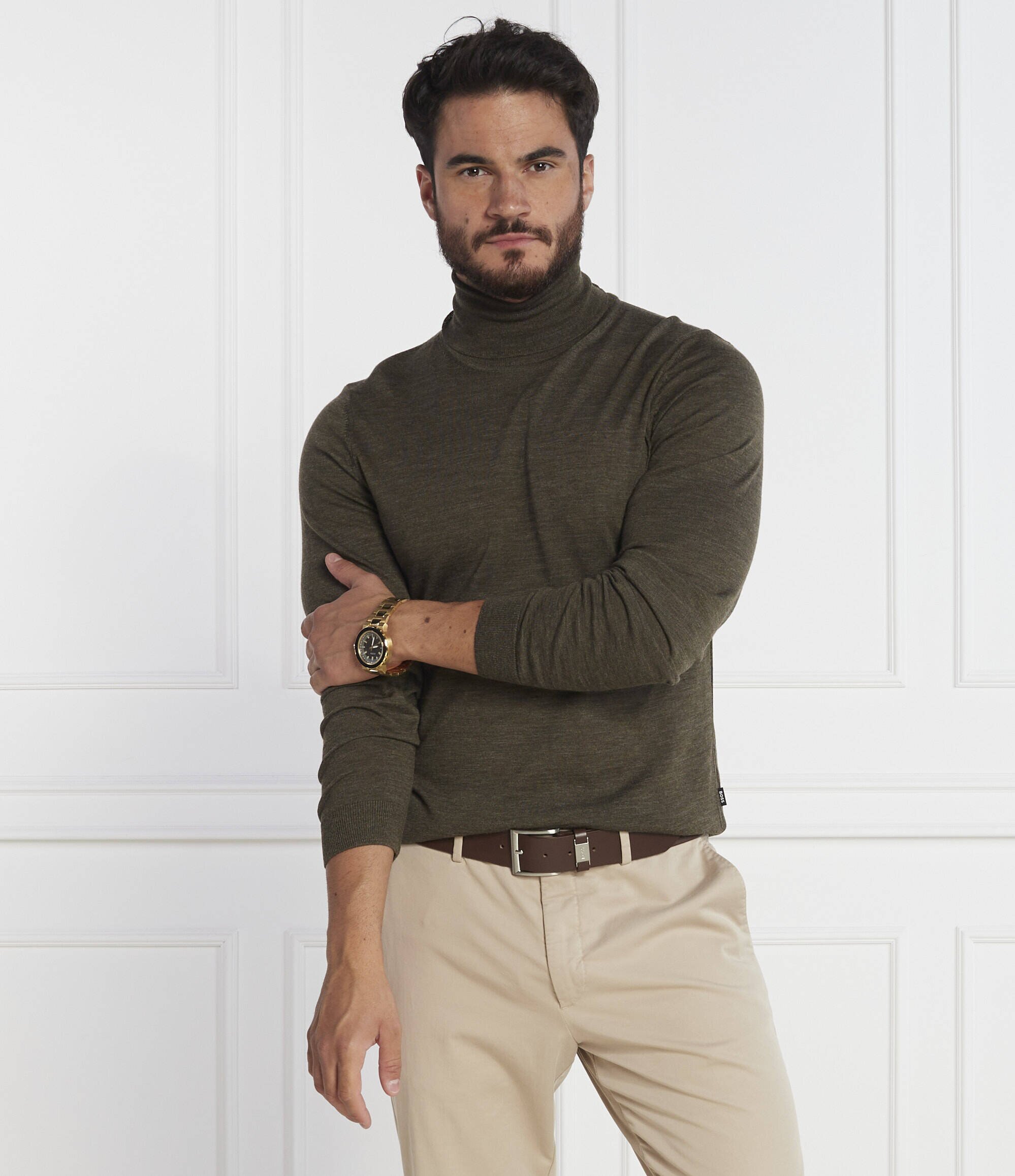 BOSS Black De lână Musso-P | Slim Fit