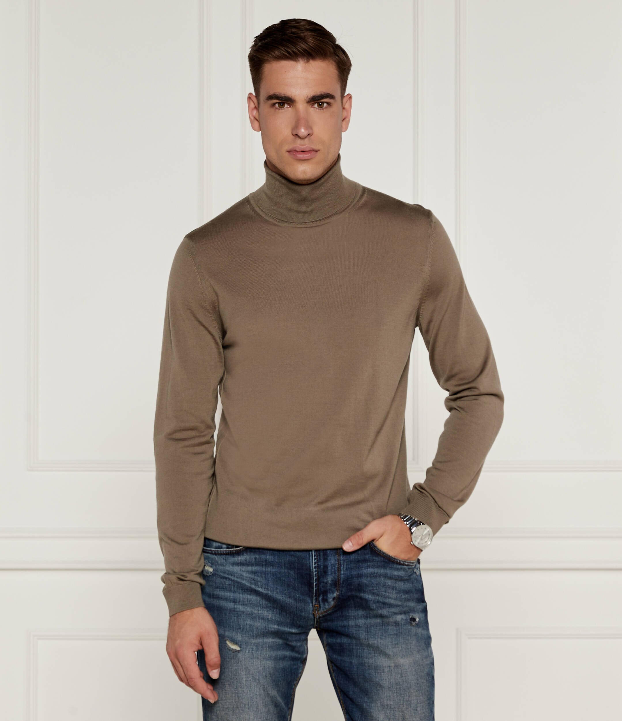 BOSS Black De lână Musso-P | Slim Fit
