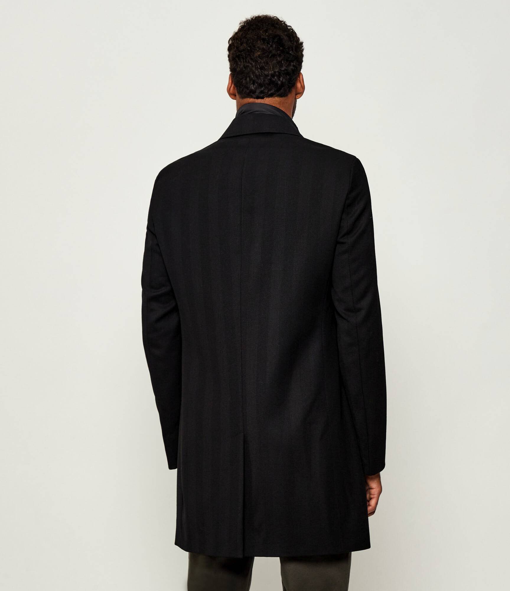 BOSS Black De lână palton 2 în 1 H-Hyde-Bib-254