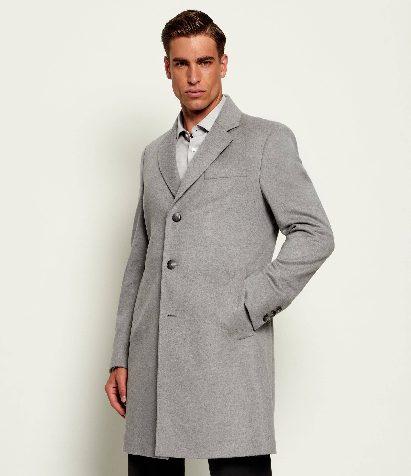 BOSS Black De lână palton H-Hyde-264 cu adaos de cașmir