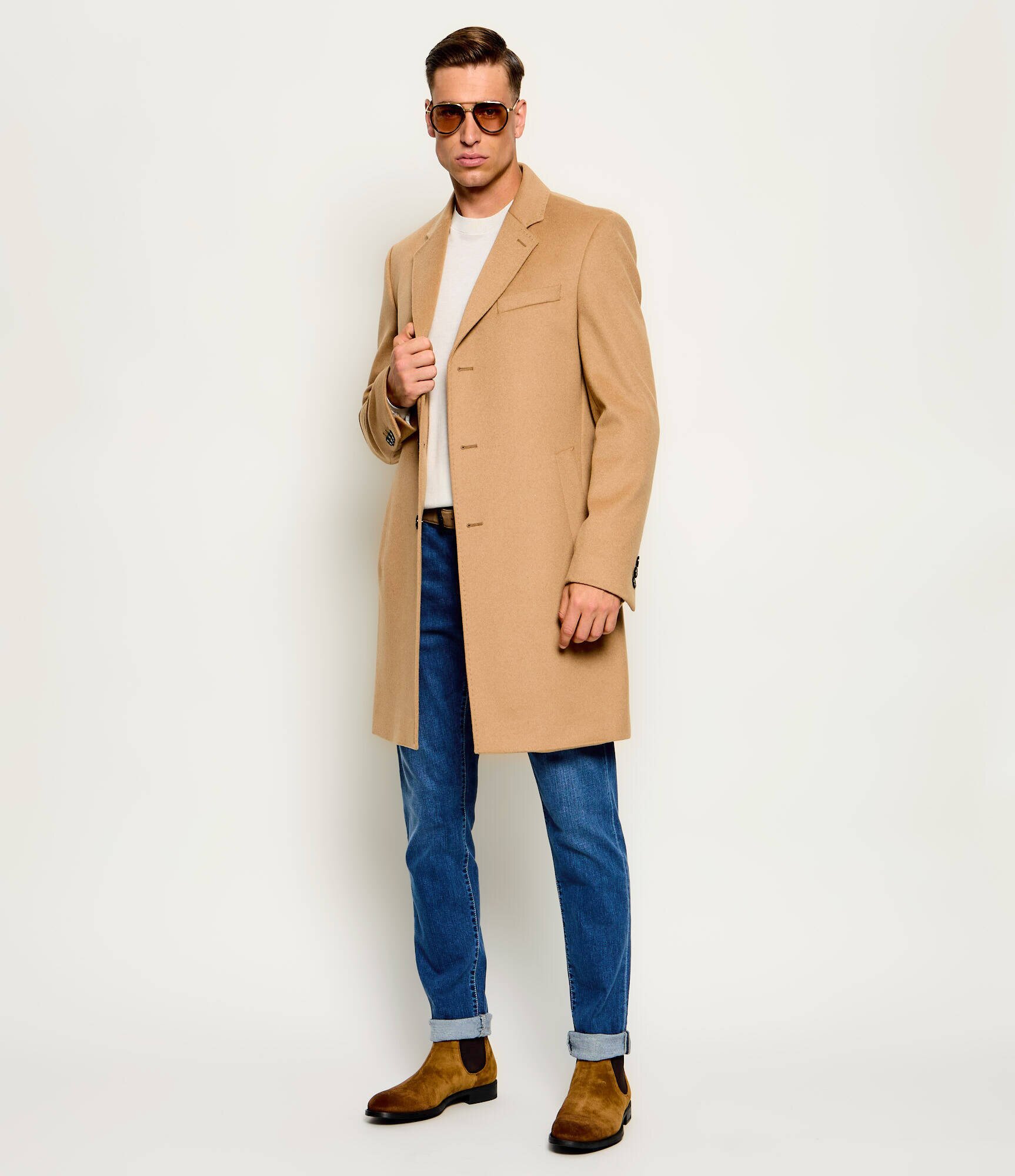BOSS Black De lână palton H-Hyde-264 cu adaos de cașmir