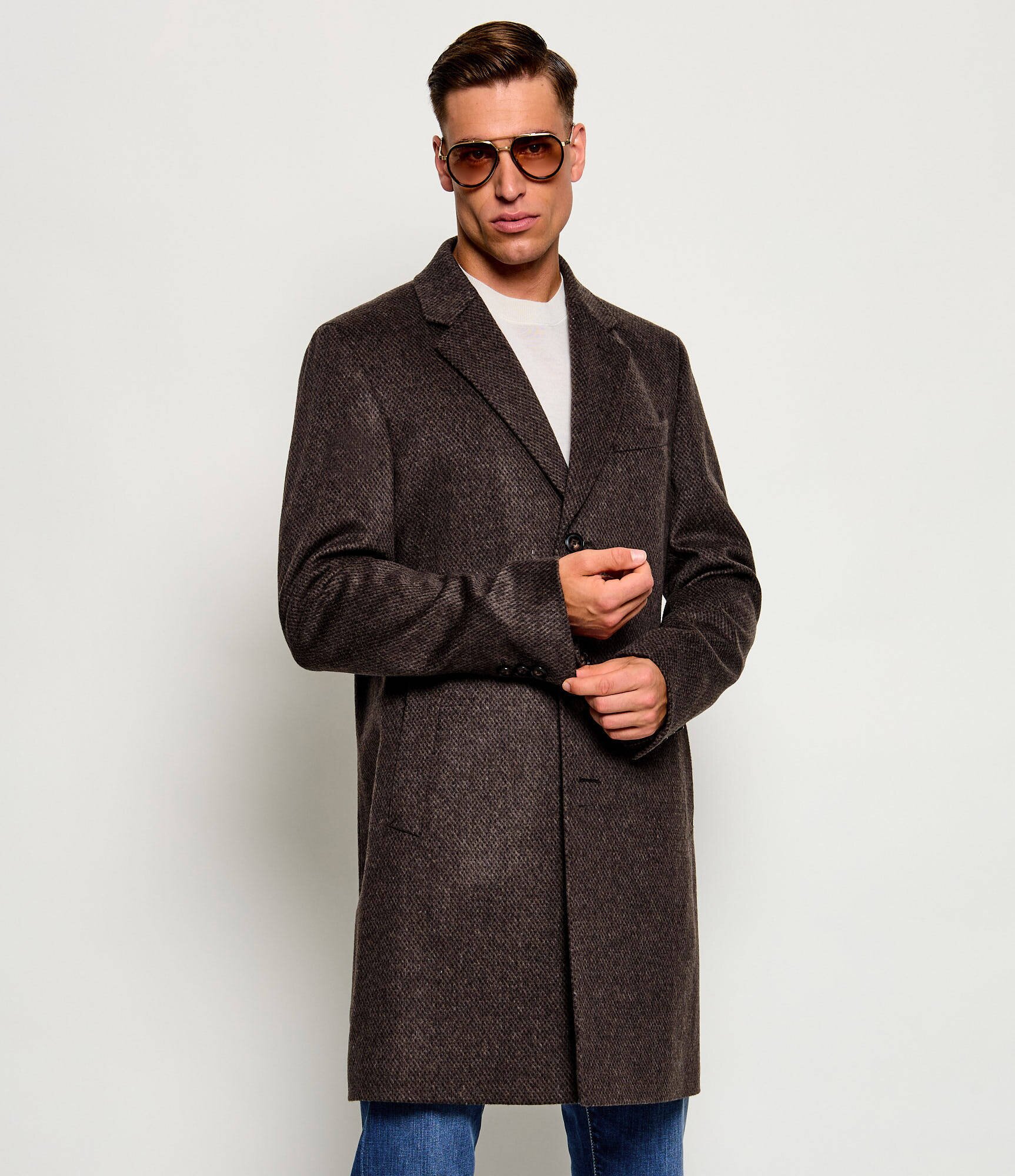 BOSS Black De lână palton H-Hyde-264 cu adaos de cașmir