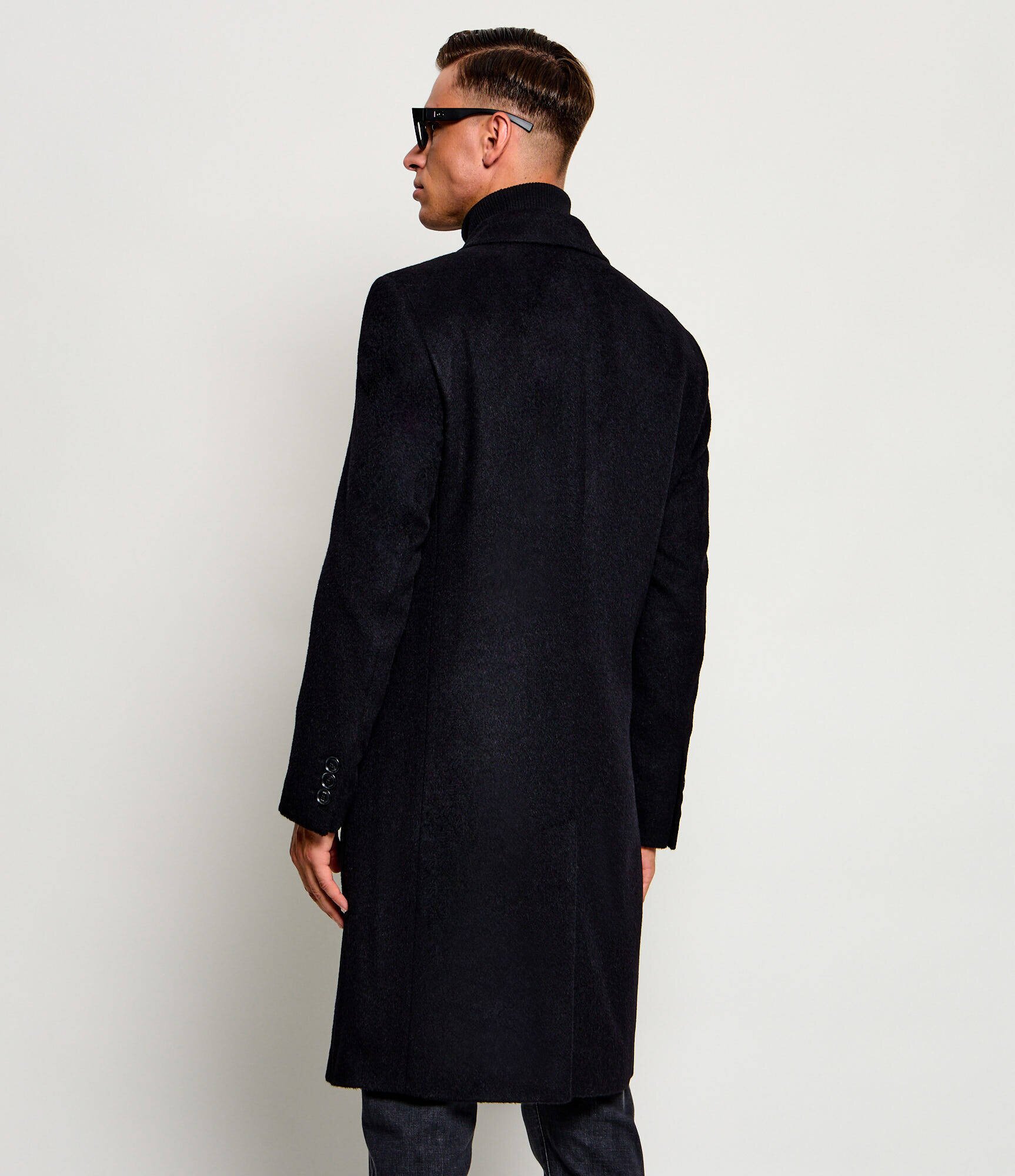 BOSS Black De lână palton H-Hyde-DB-Peak-264