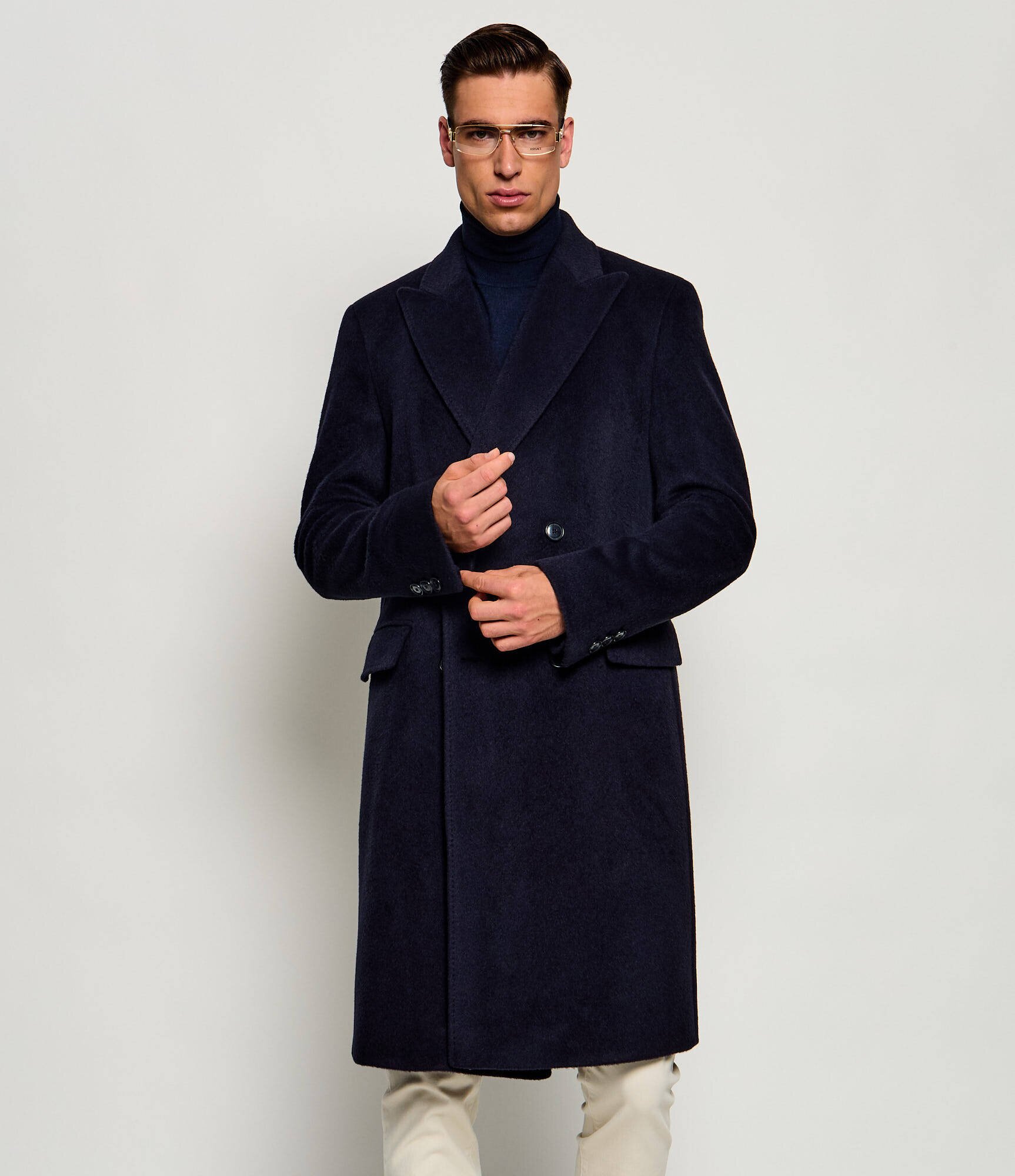 BOSS Black De lână palton H-Hyde-DB-Peak-264