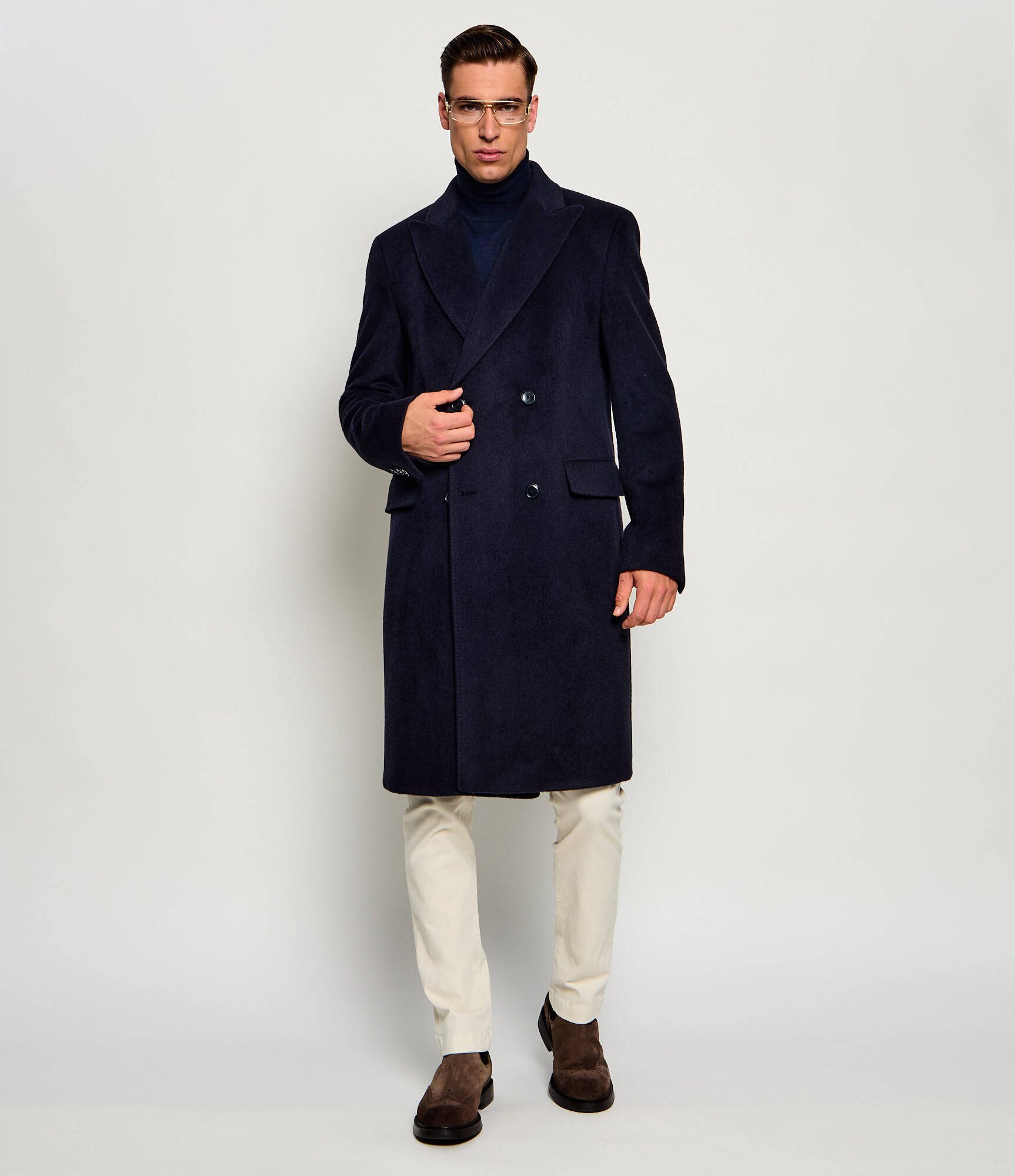 BOSS Black De lână palton H-Hyde-DB-Peak-264