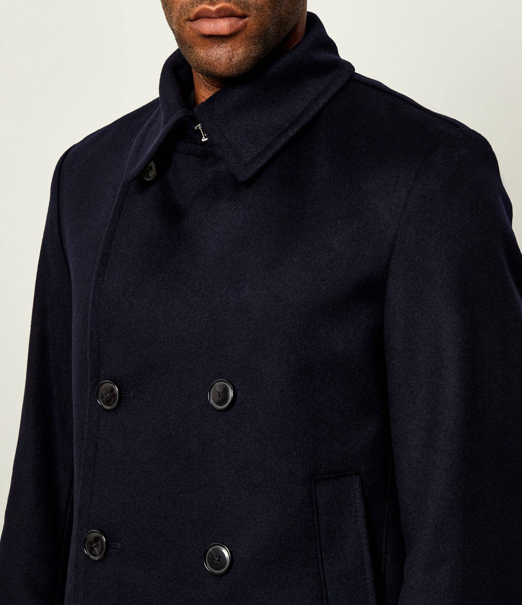 BOSS Black De lână palton H-Hyde-Pcoat-254 cu adaos de cașmir
