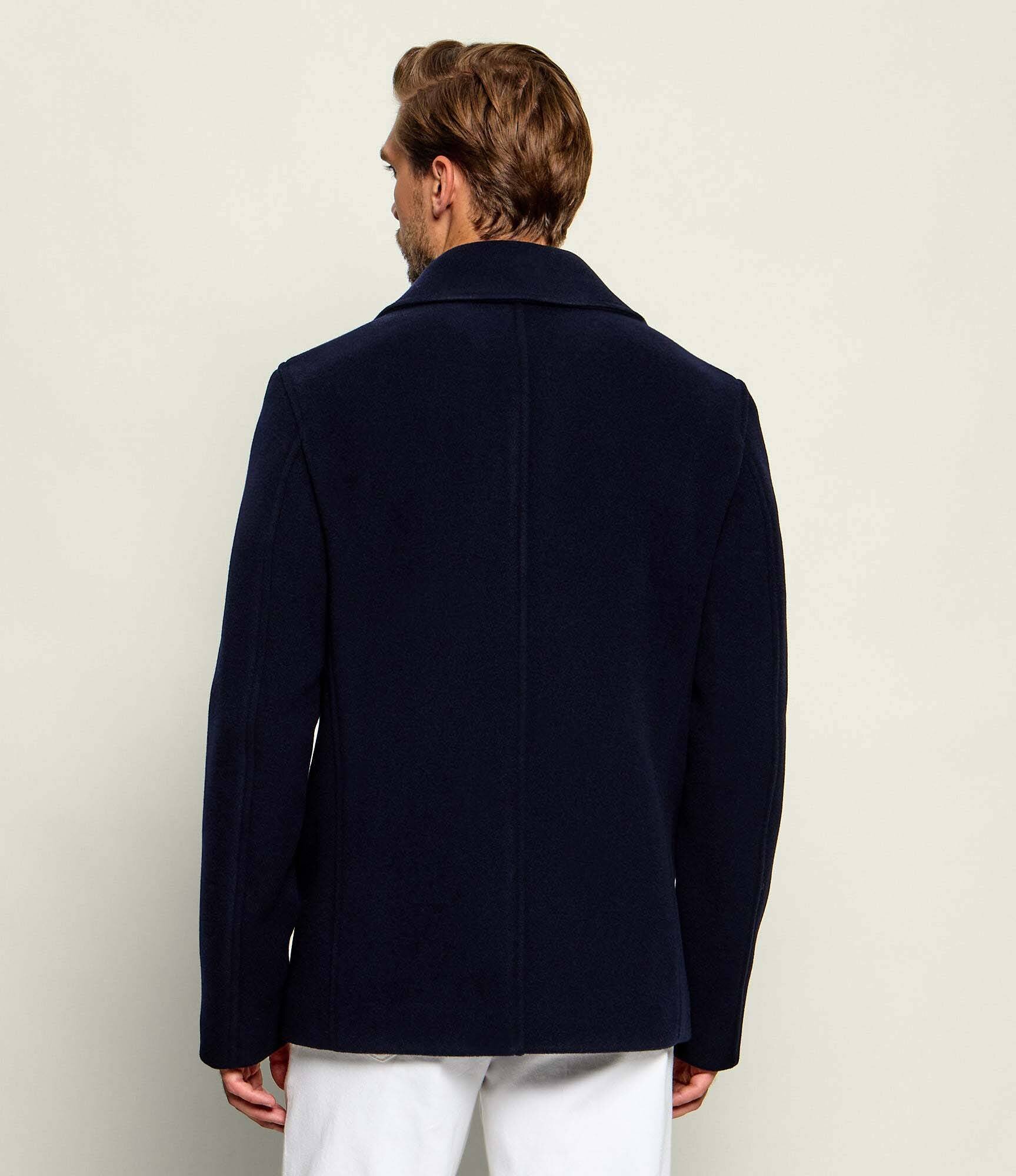 BOSS Black De lână palton H-Hyde-Peacoat-264
