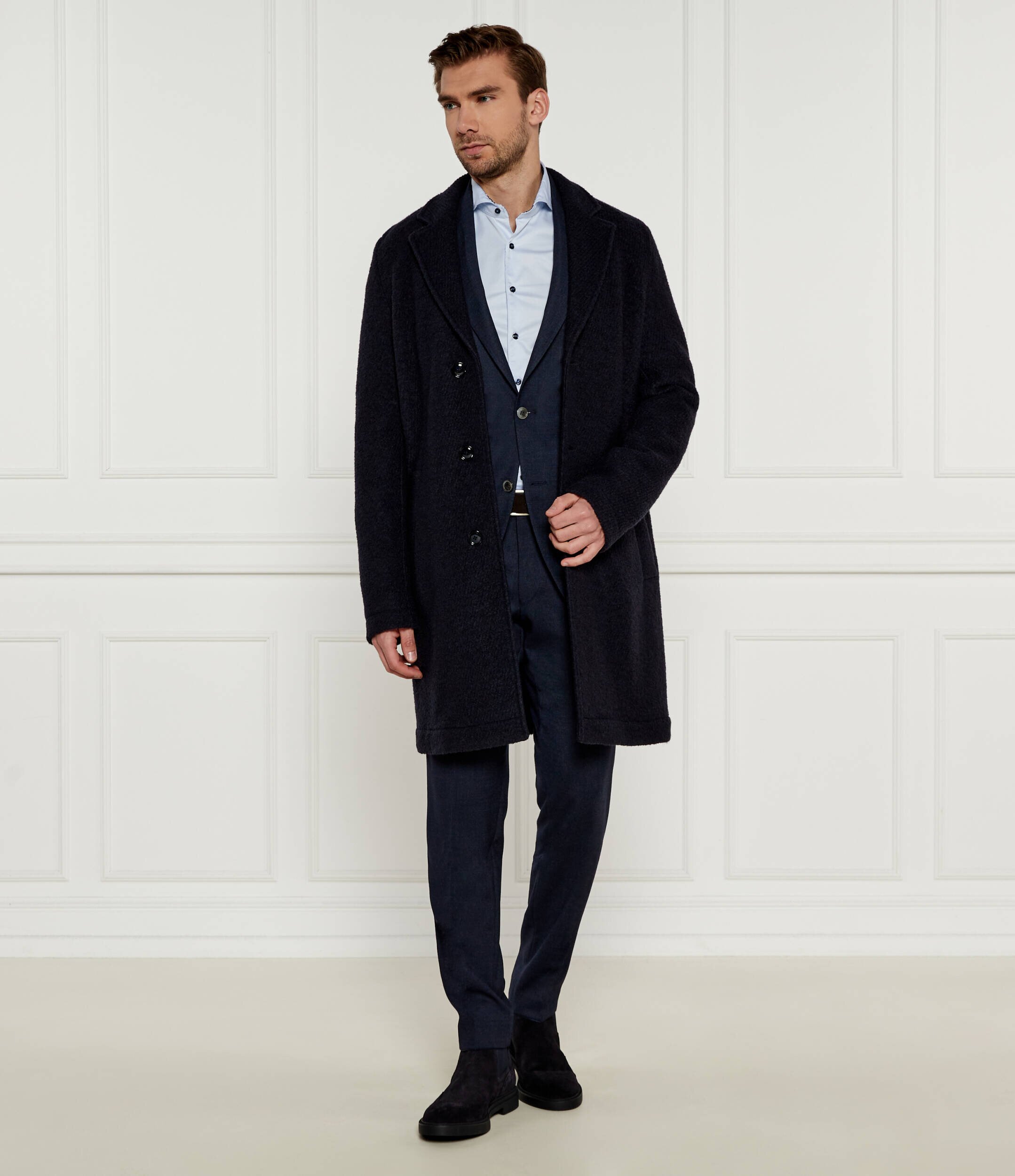 BOSS Black De lână palton Hyde