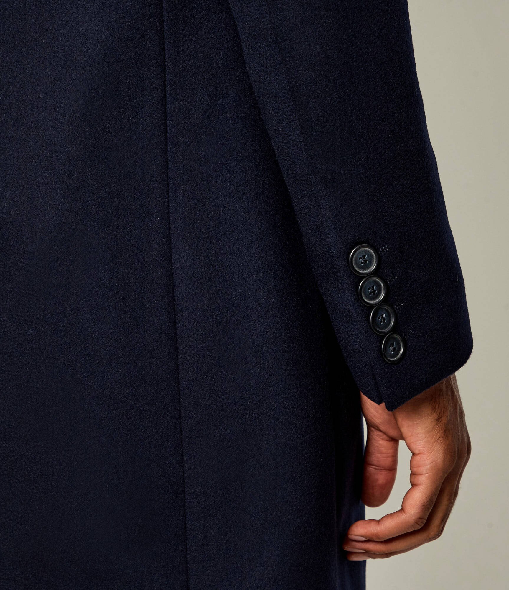BOSS Black De lână palton SB-Coat-254_DB| Boss x Beckham cu adaos de cașmir