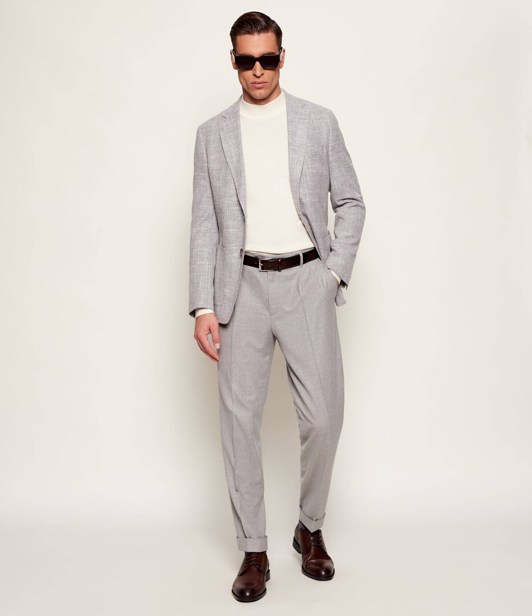 BOSS Black De lână pantaloni C-Perin-DPL-TU-﻿261 | regular fit