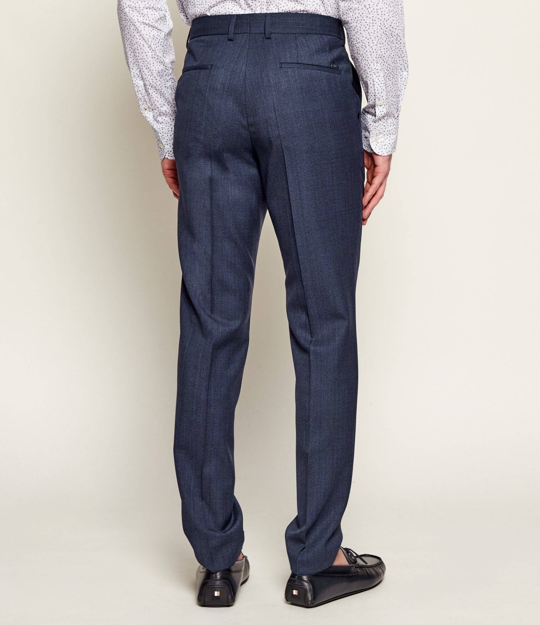 BOSS Black De lână pantaloni H-Genius-253 | Slim Fit
