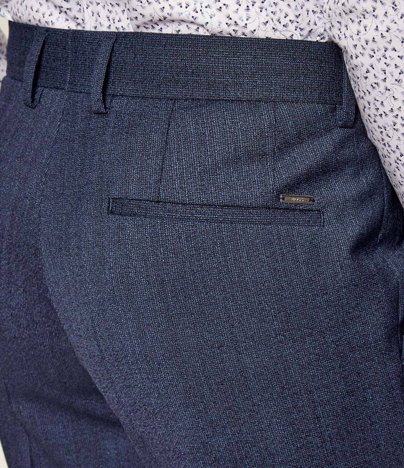 BOSS Black De lână pantaloni H-Genius-253 | Slim Fit