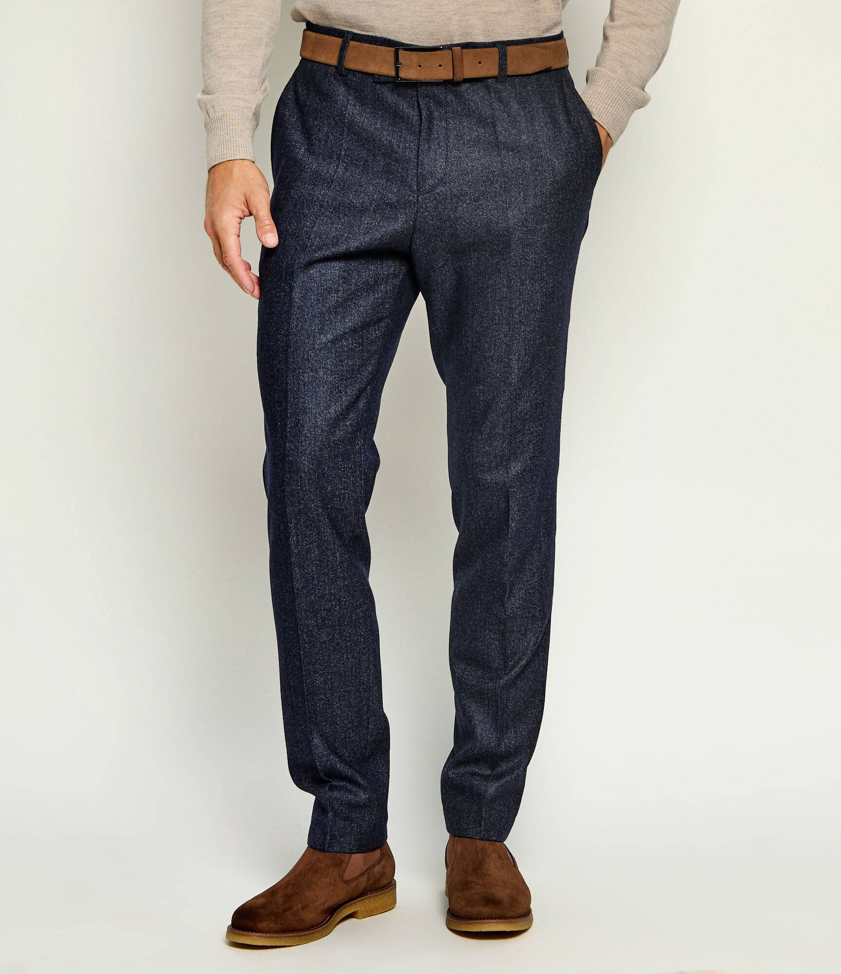 BOSS Black De lână pantaloni H-Genius-263 | Slim Fit cu adaos de cașmir