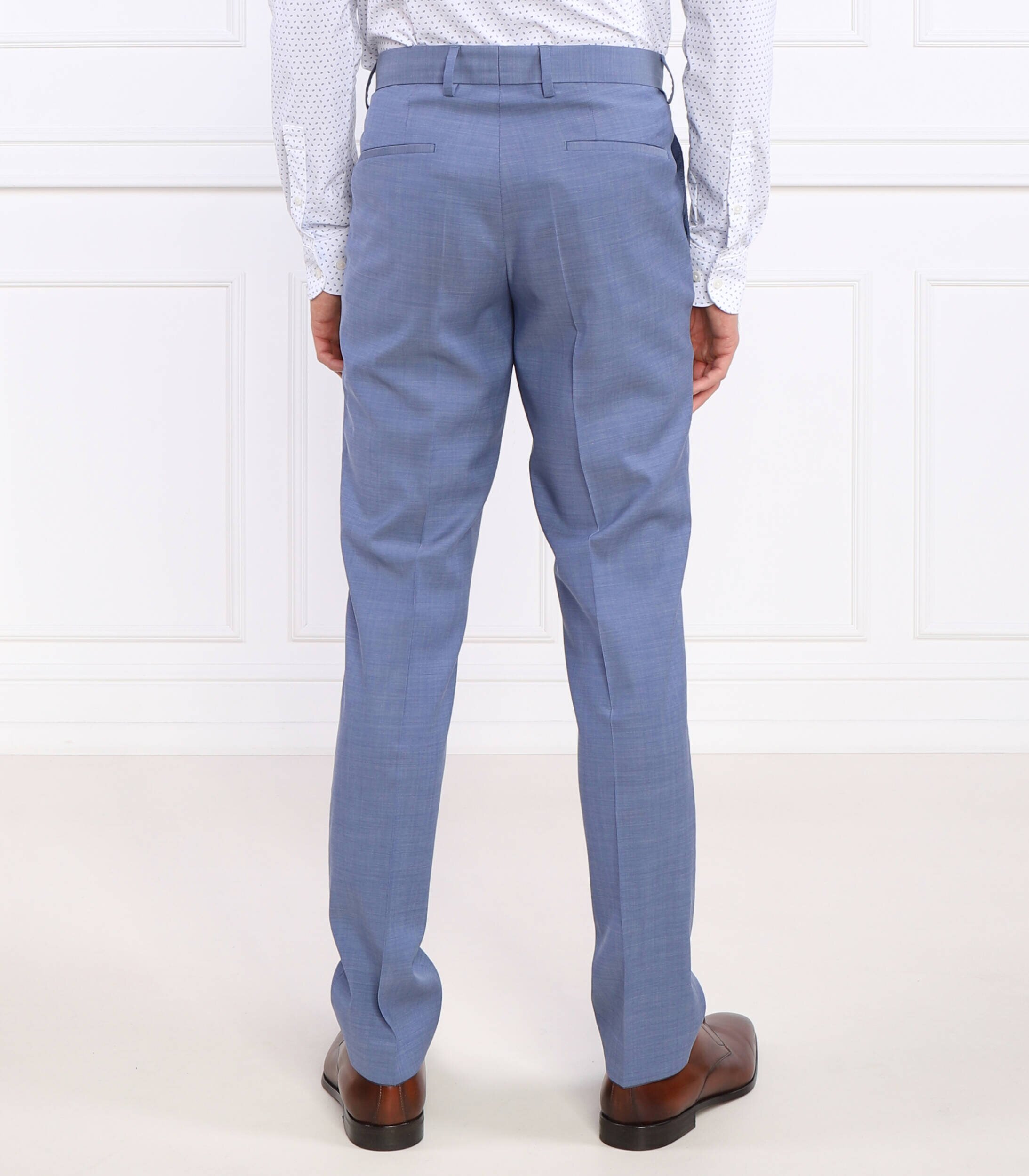 BOSS Black de lână pantaloni h-genius-mm-224 | slim fit