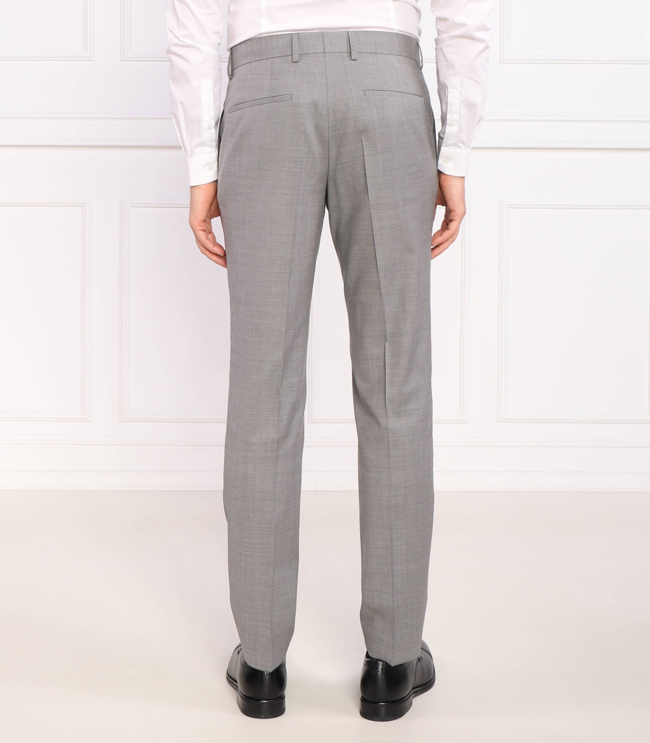 BOSS Black de lână pantaloni h-genius-mm-224 | slim fit