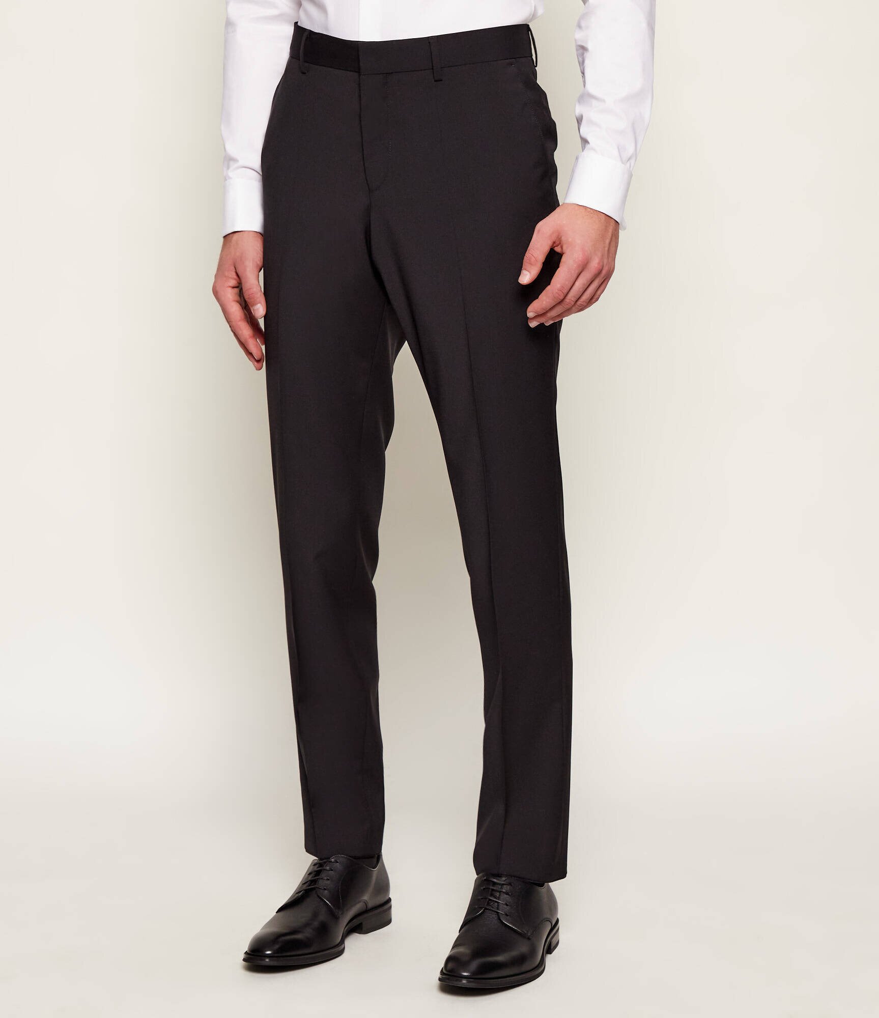BOSS Black De lână pantaloni H-Genius-MM-251 | Slim Fit