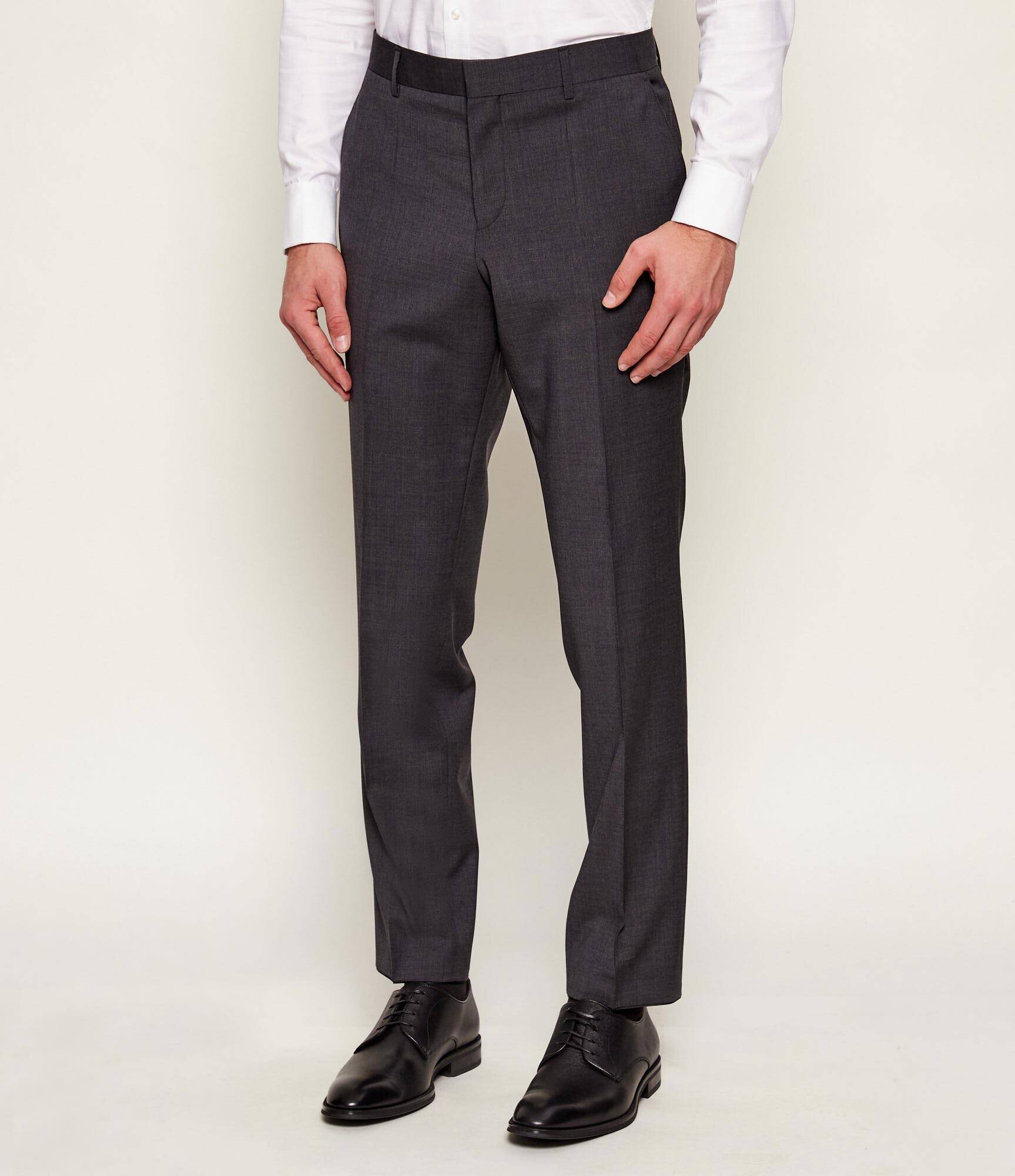BOSS Black De lână pantaloni H-Genius-MM-251 | Slim Fit