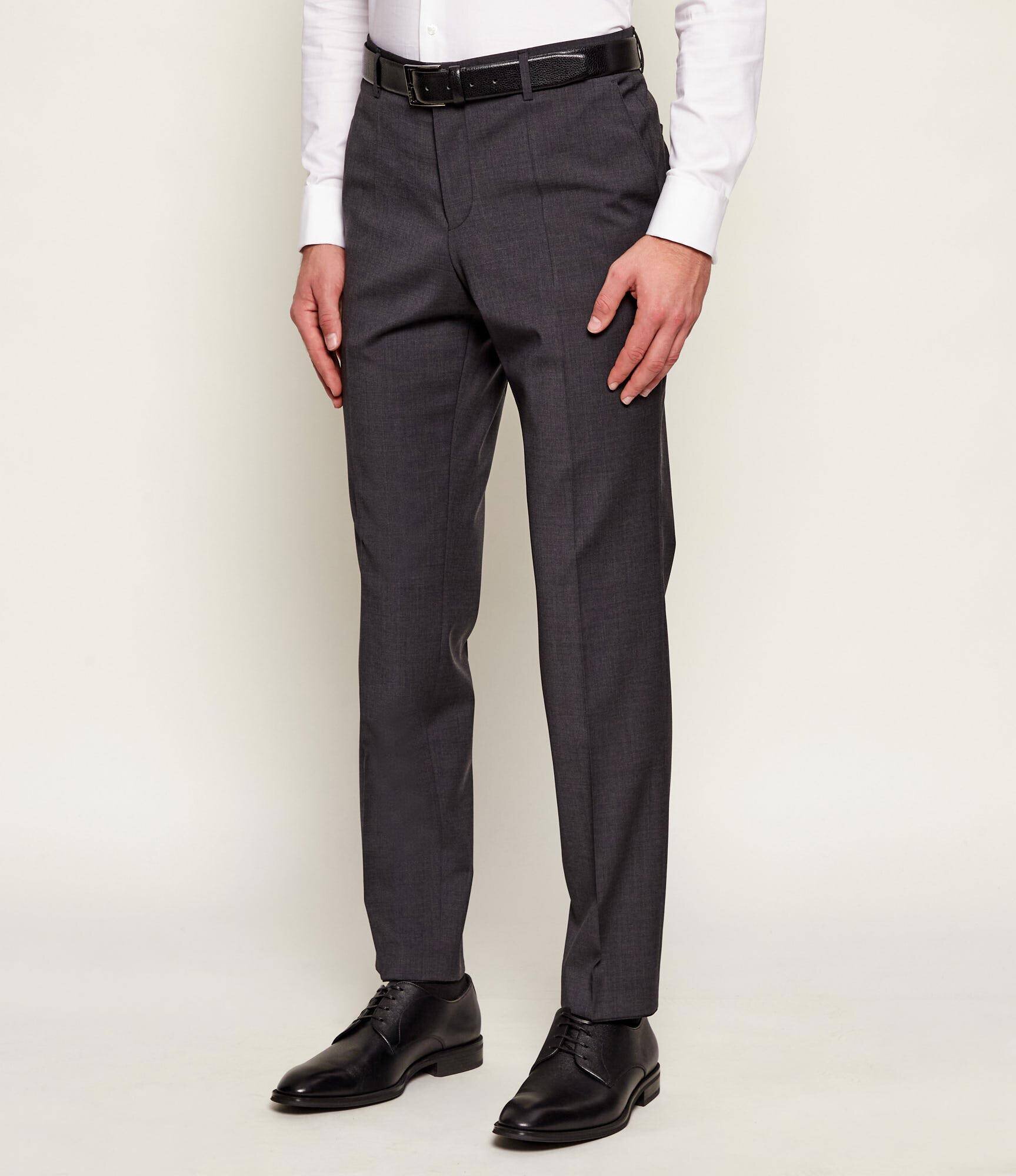 BOSS Black De lână pantaloni H-Genius-MM-251 | Slim Fit