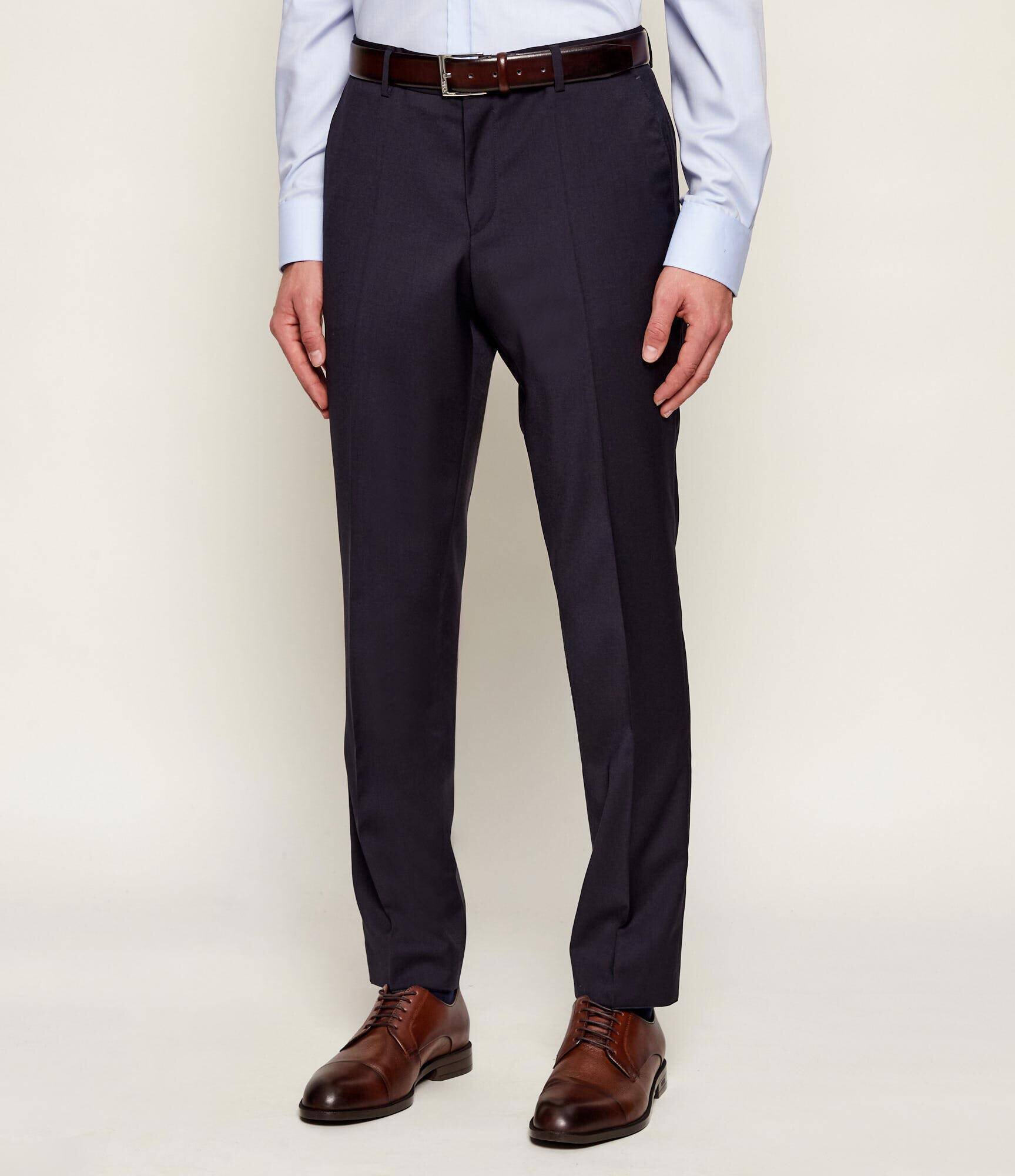 BOSS Black De lână pantaloni H-Genius-MM-251 | Slim Fit