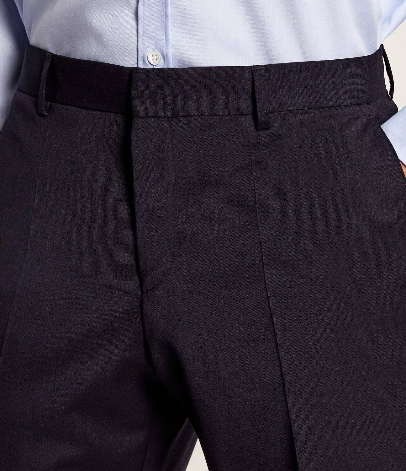 BOSS Black De lână pantaloni H-Genius-MM-251 | Slim Fit