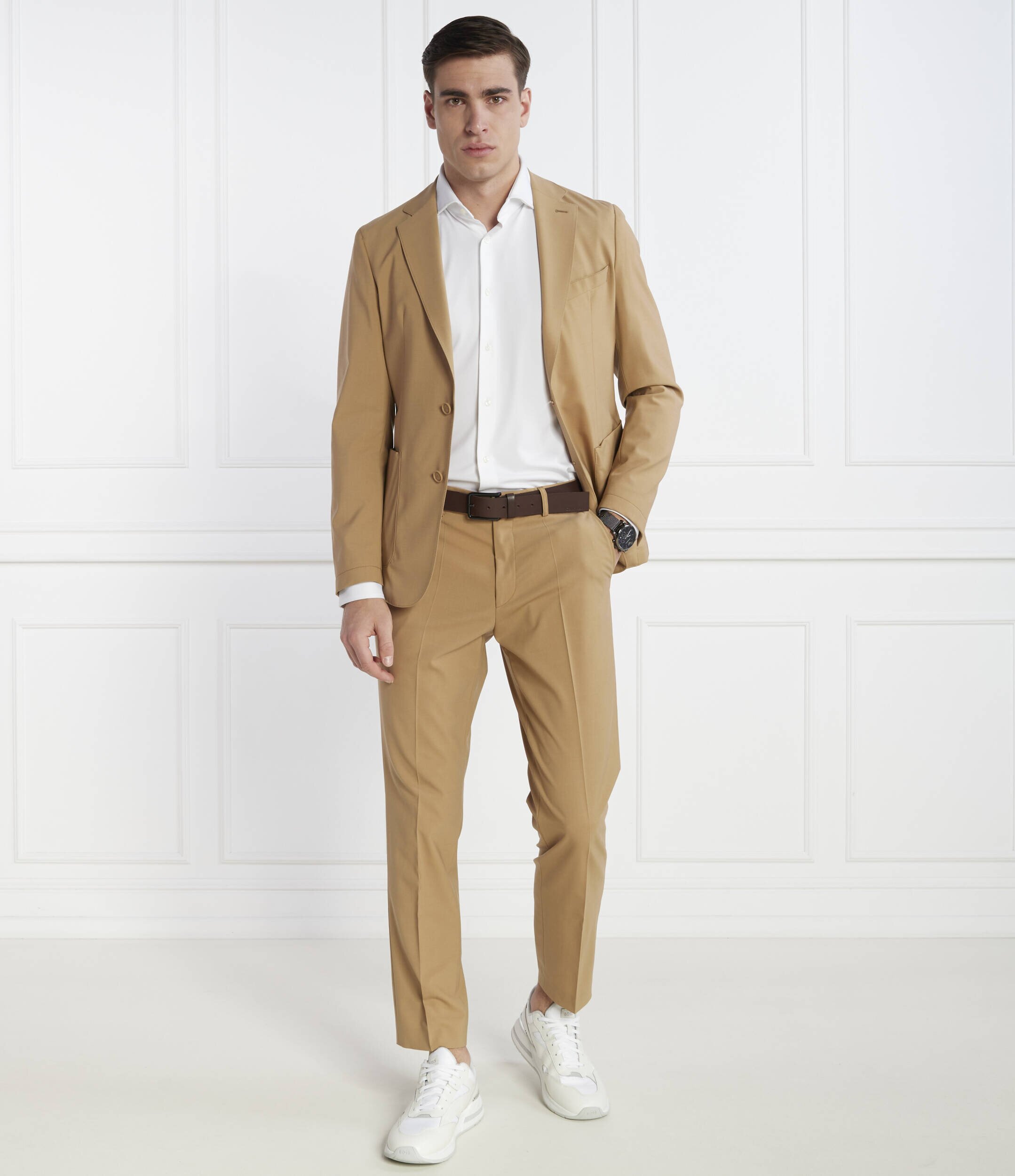 BOSS Black De lână pantaloni P-Genius-CW-WG-233 | Regular Fit