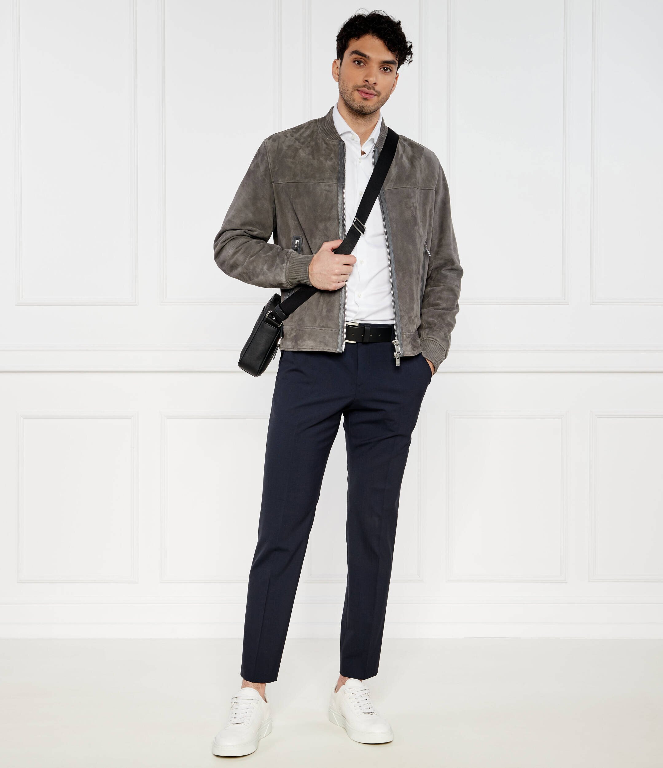 BOSS Black De lână pantaloni P-GENIUS-CW-WG-243 | Modern fit