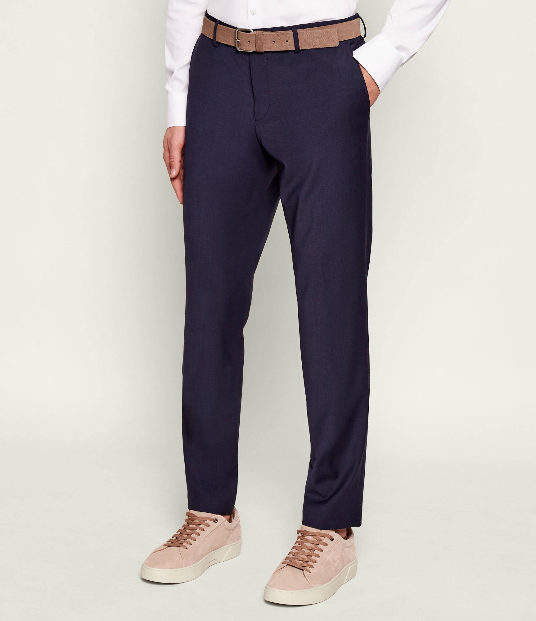 BOSS Black De lână pantaloni P-Genius-CW-WG-261 | Slim Fit