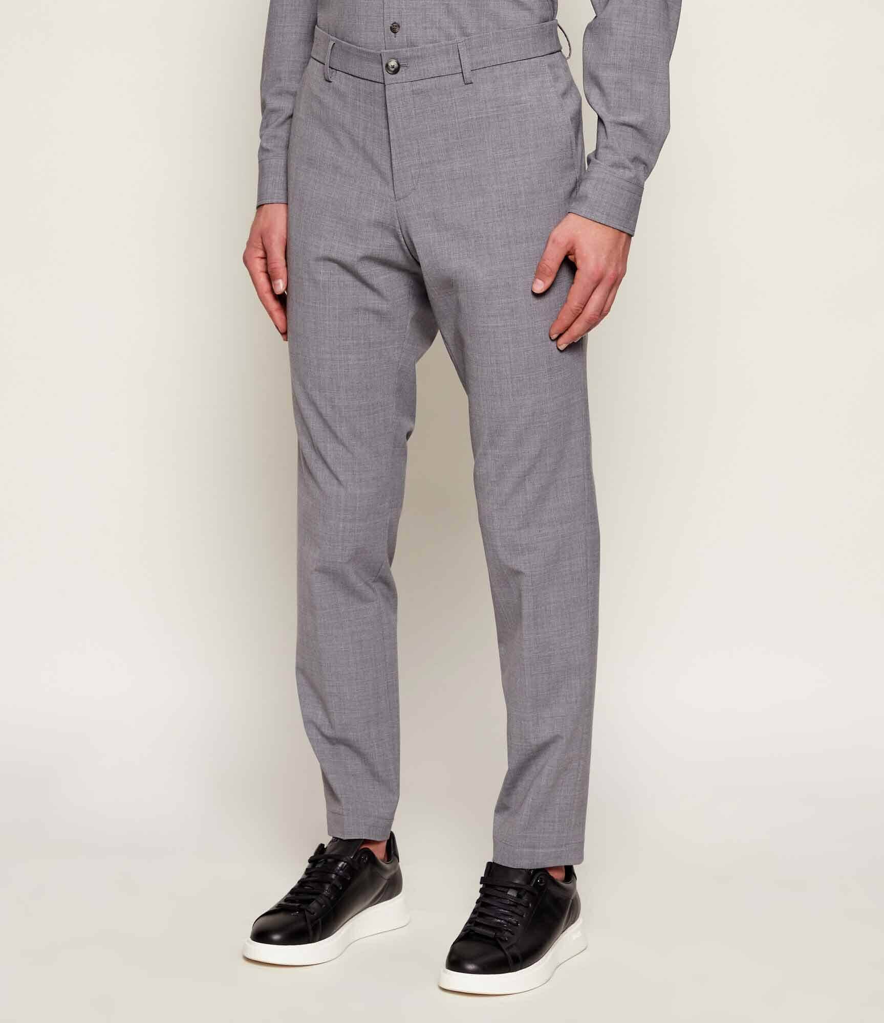 BOSS Black De lână pantaloni P-Genius-CW-WG-261 | Slim Fit