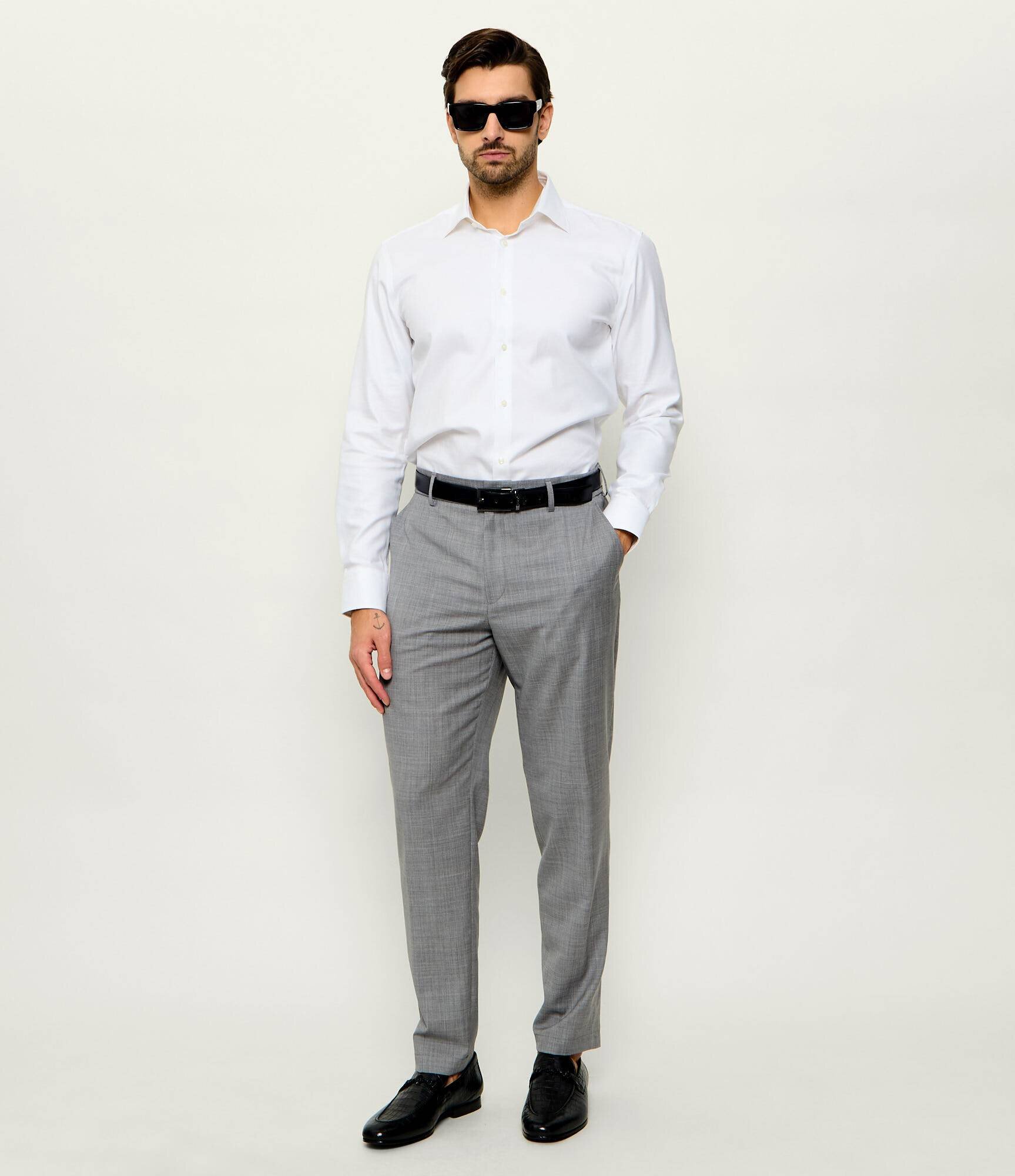 BOSS Black De lână pantaloni P-Perin-C﻿W-WG-262 | Tapered fit
