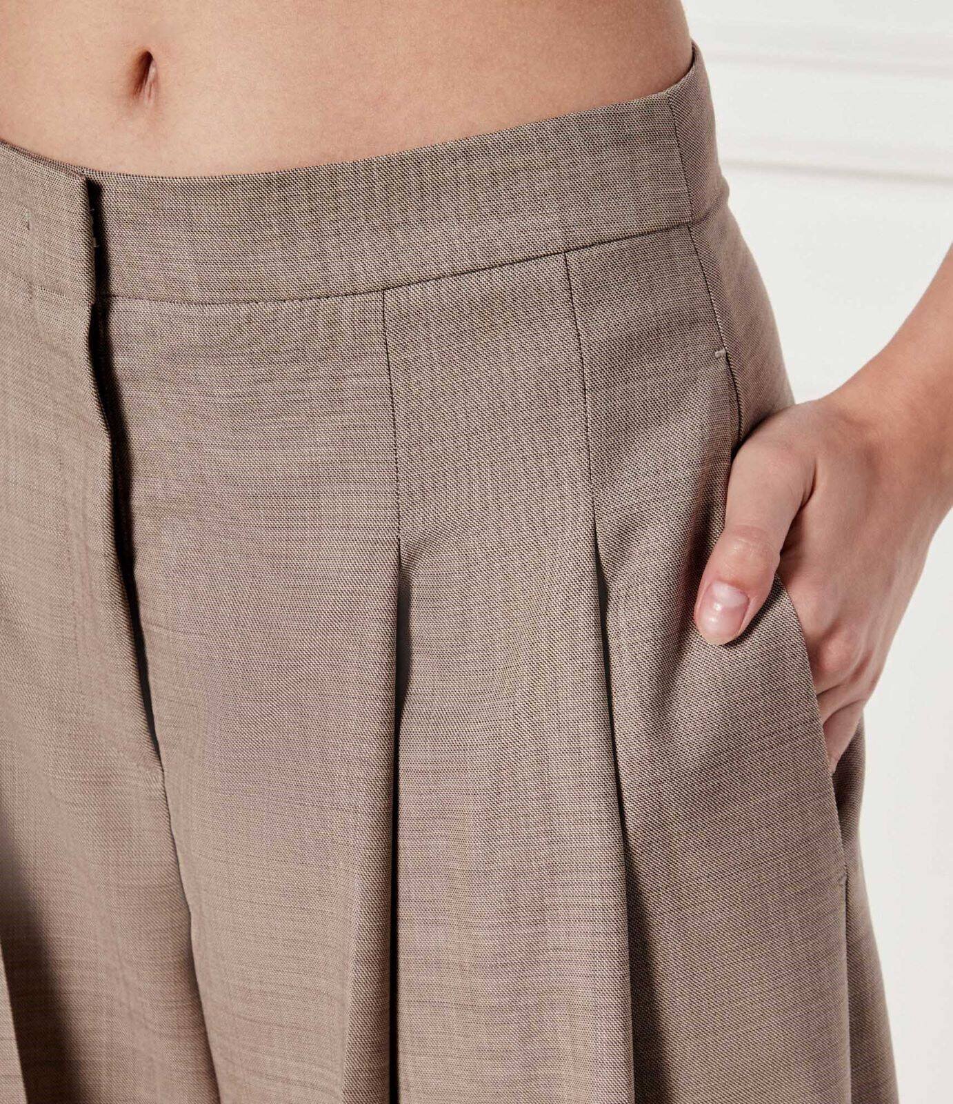 BOSS Black De lână pantaloni Tetosa1 | Relaxed fit