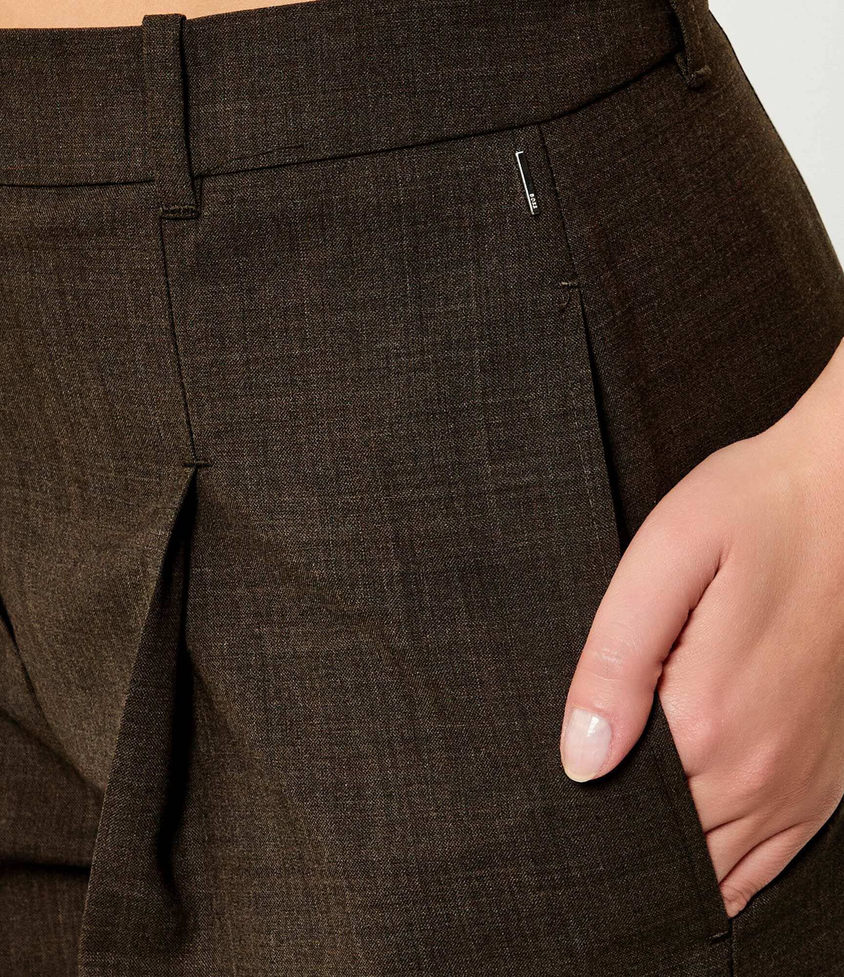 BOSS Black De lână pantaloni Tiana4 | regular fit