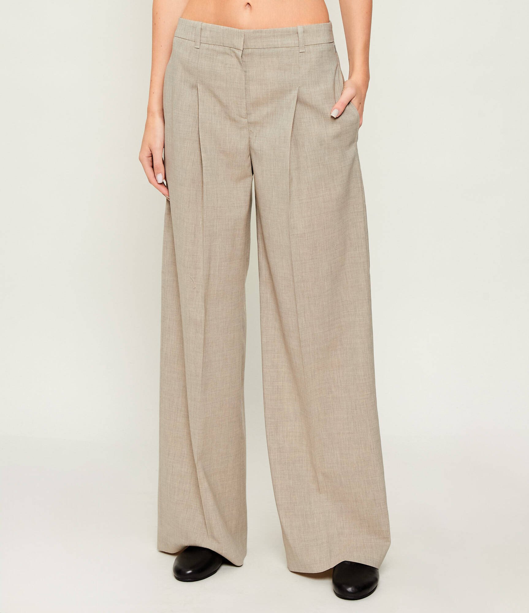 BOSS Black De lână pantaloni Tiana4 | regular fit