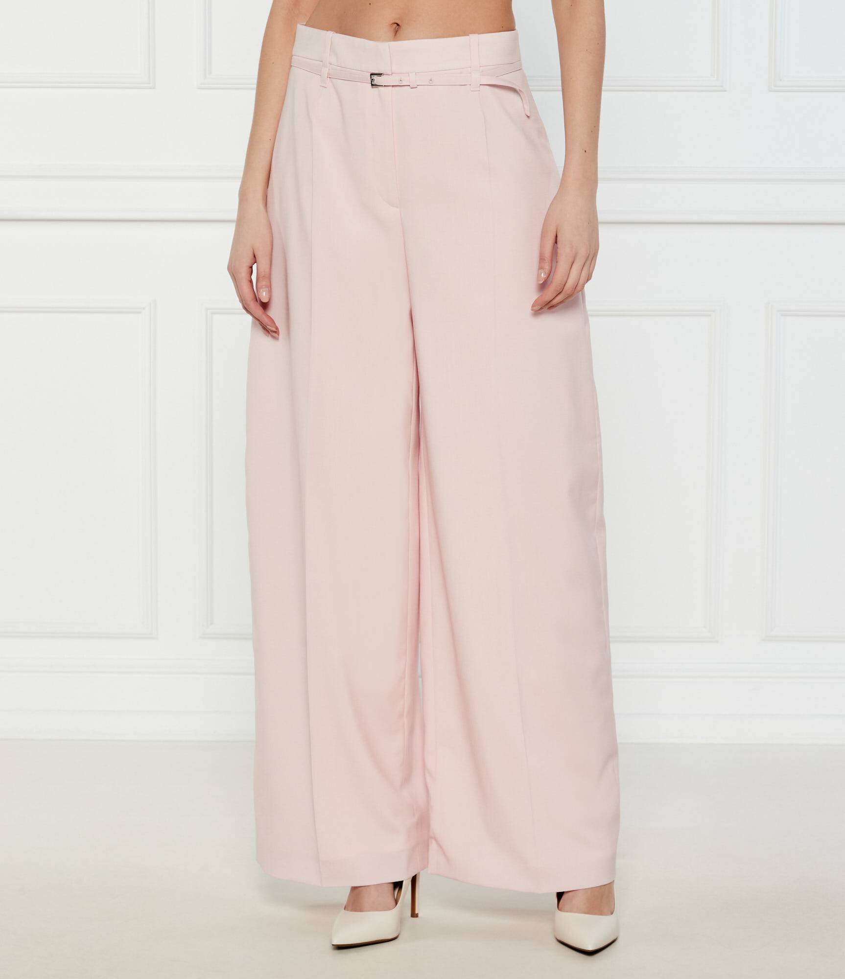 BOSS Black De lână pantaloni Tilda8 | flare fit