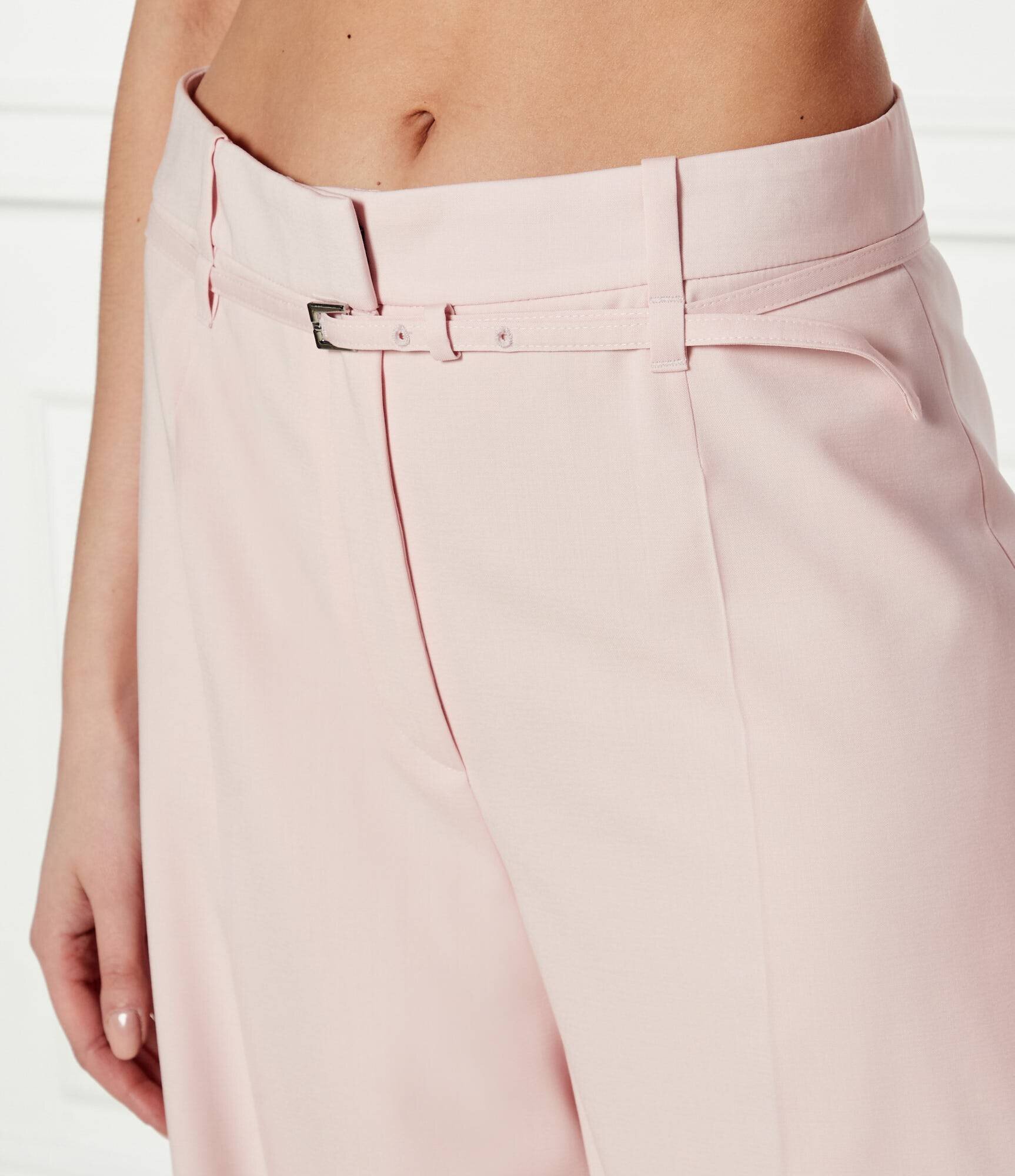 BOSS Black De lână pantaloni Tilda8 | flare fit