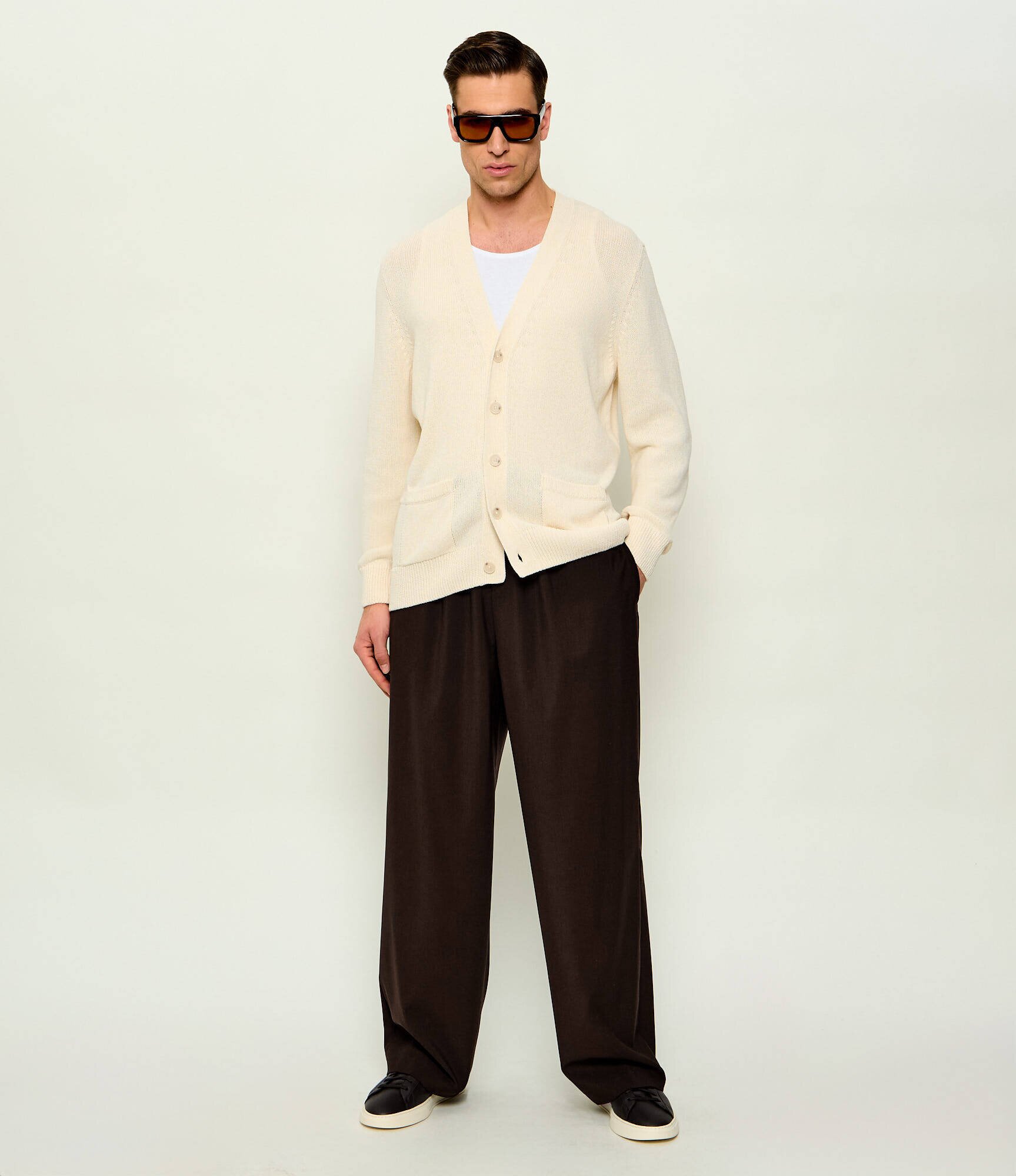 BOSS Black De lână pantaloni Trousers-DS-262_DB | BOSS X David Beckham | Relaxed fit