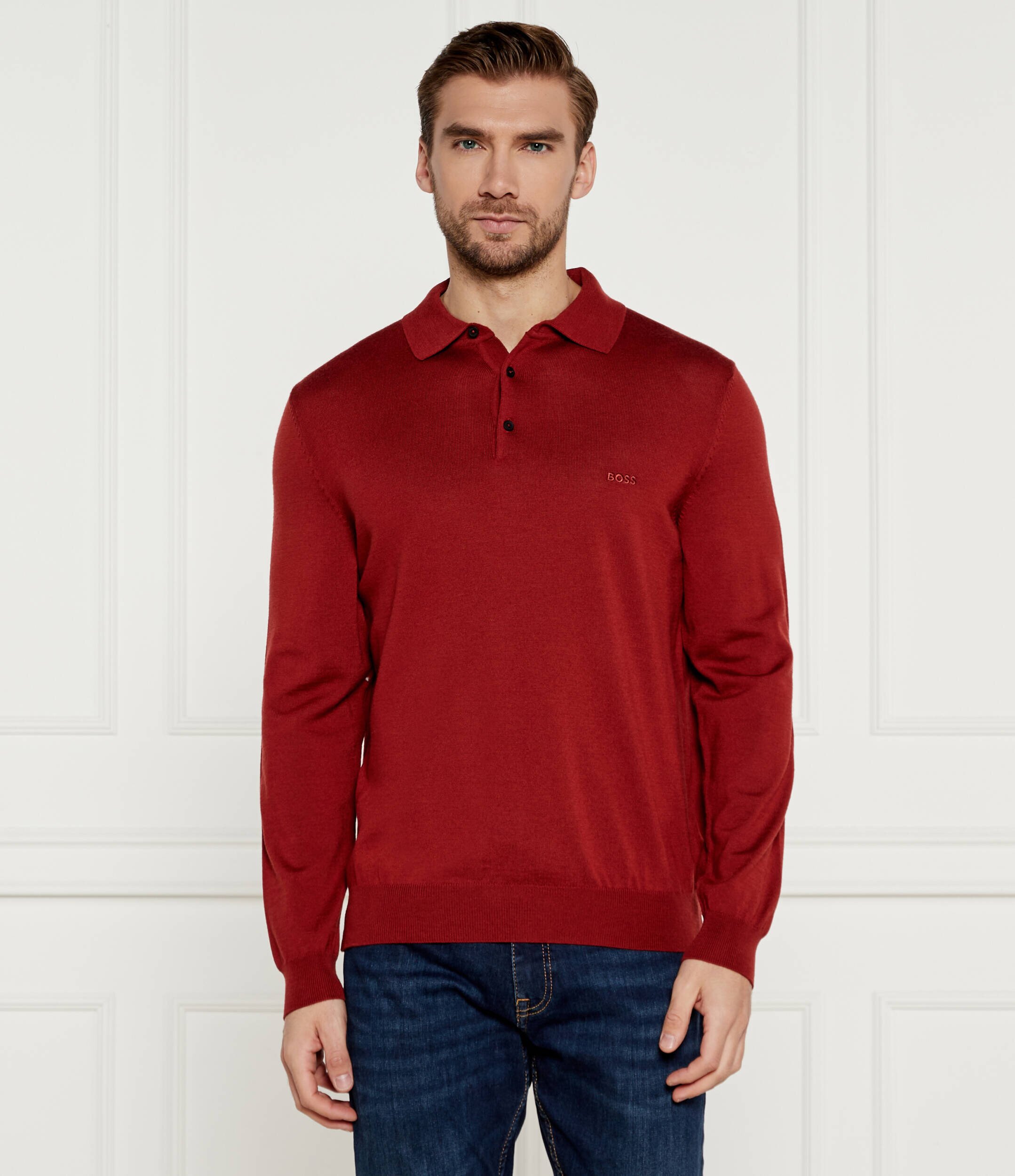 BOSS Black De lână polo Bono-L | Regular Fit