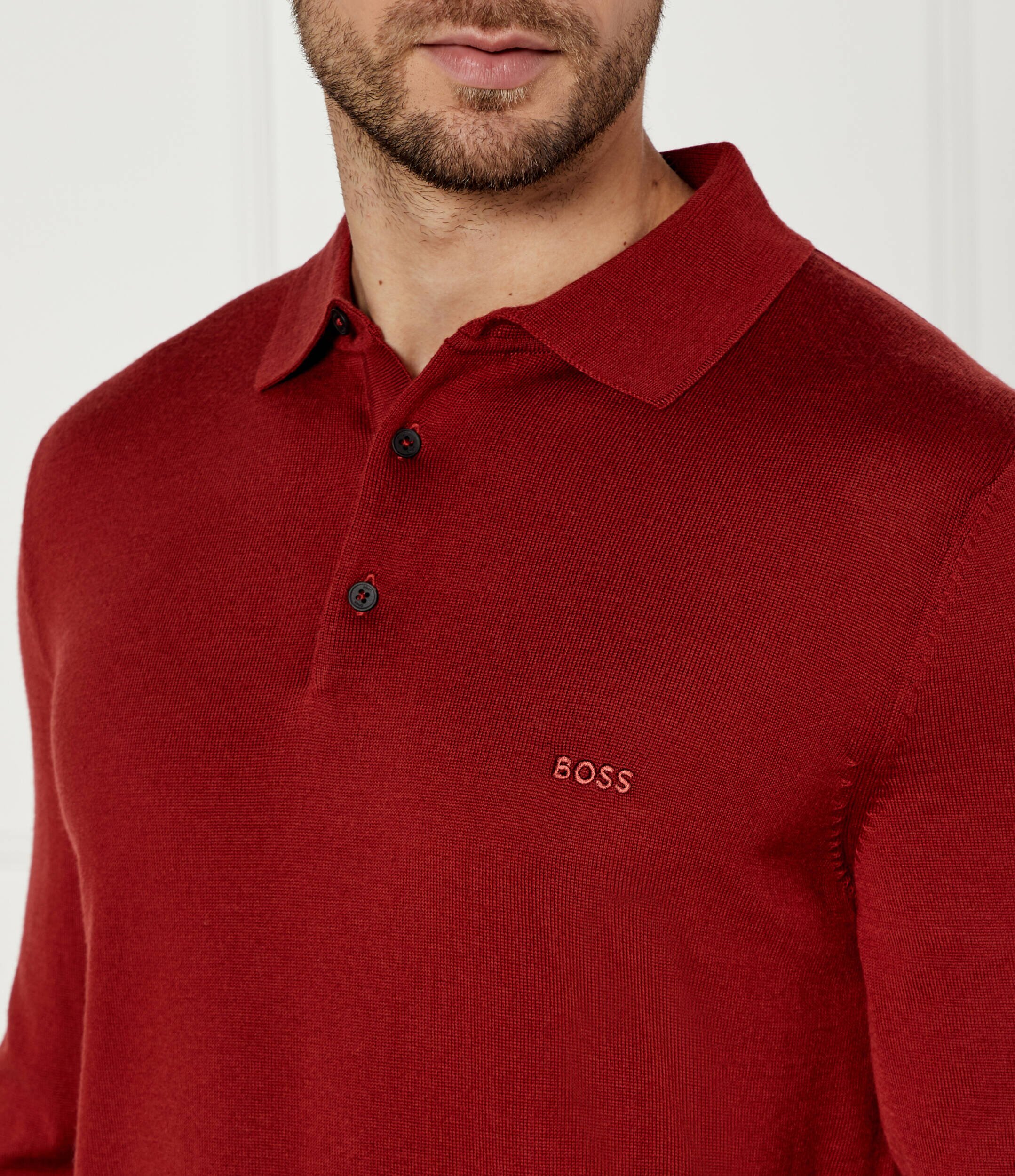 BOSS Black De lână polo Bono-L | Regular Fit