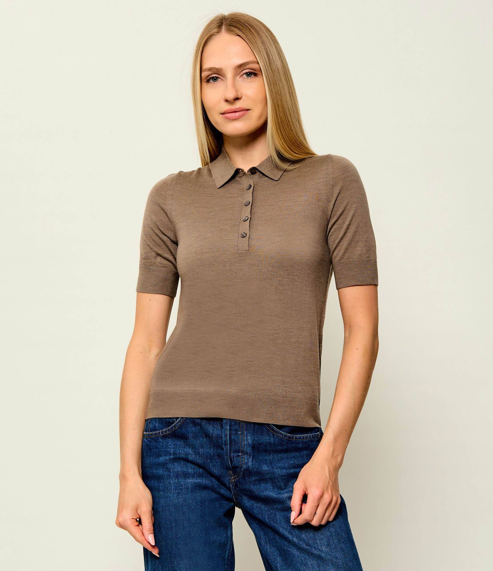 BOSS Black De lână polo Fidenka | regular fit