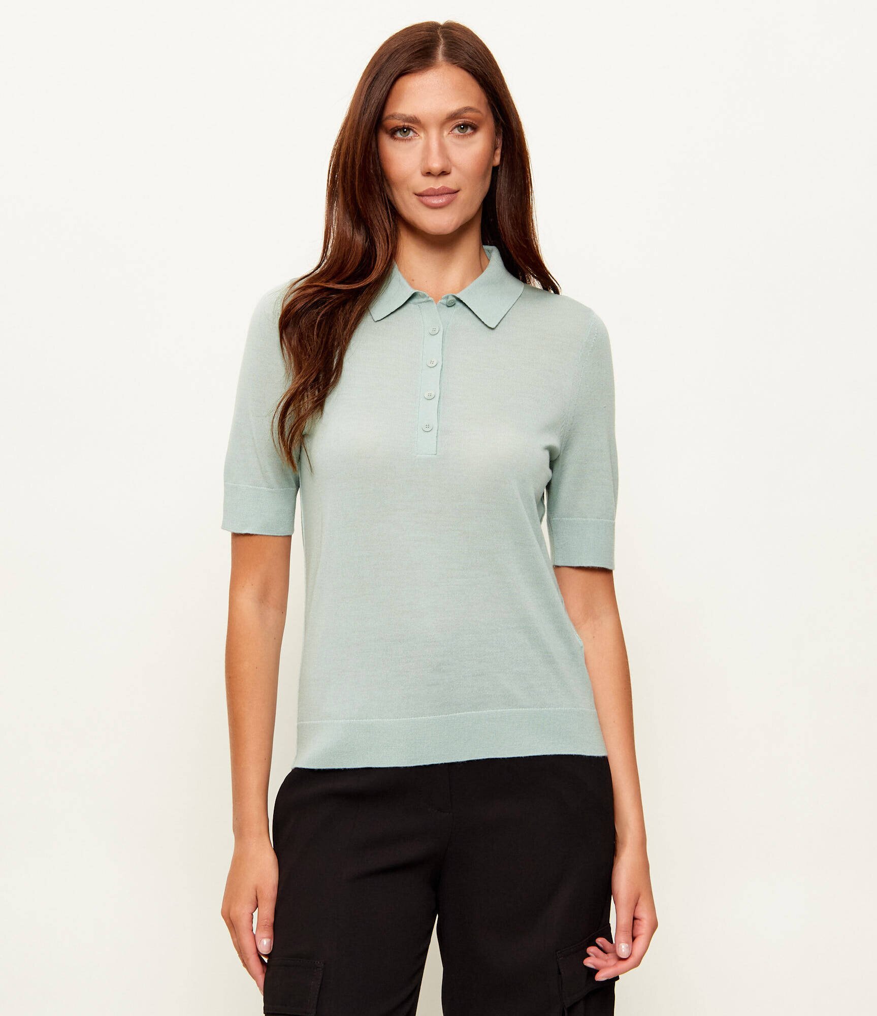 BOSS Black De lână polo Fidenka | regular fit