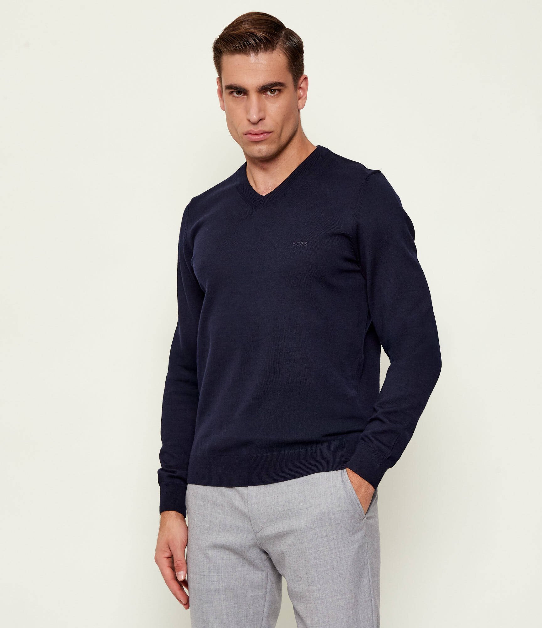 BOSS Black De lână pulover Baram-L | regular fit