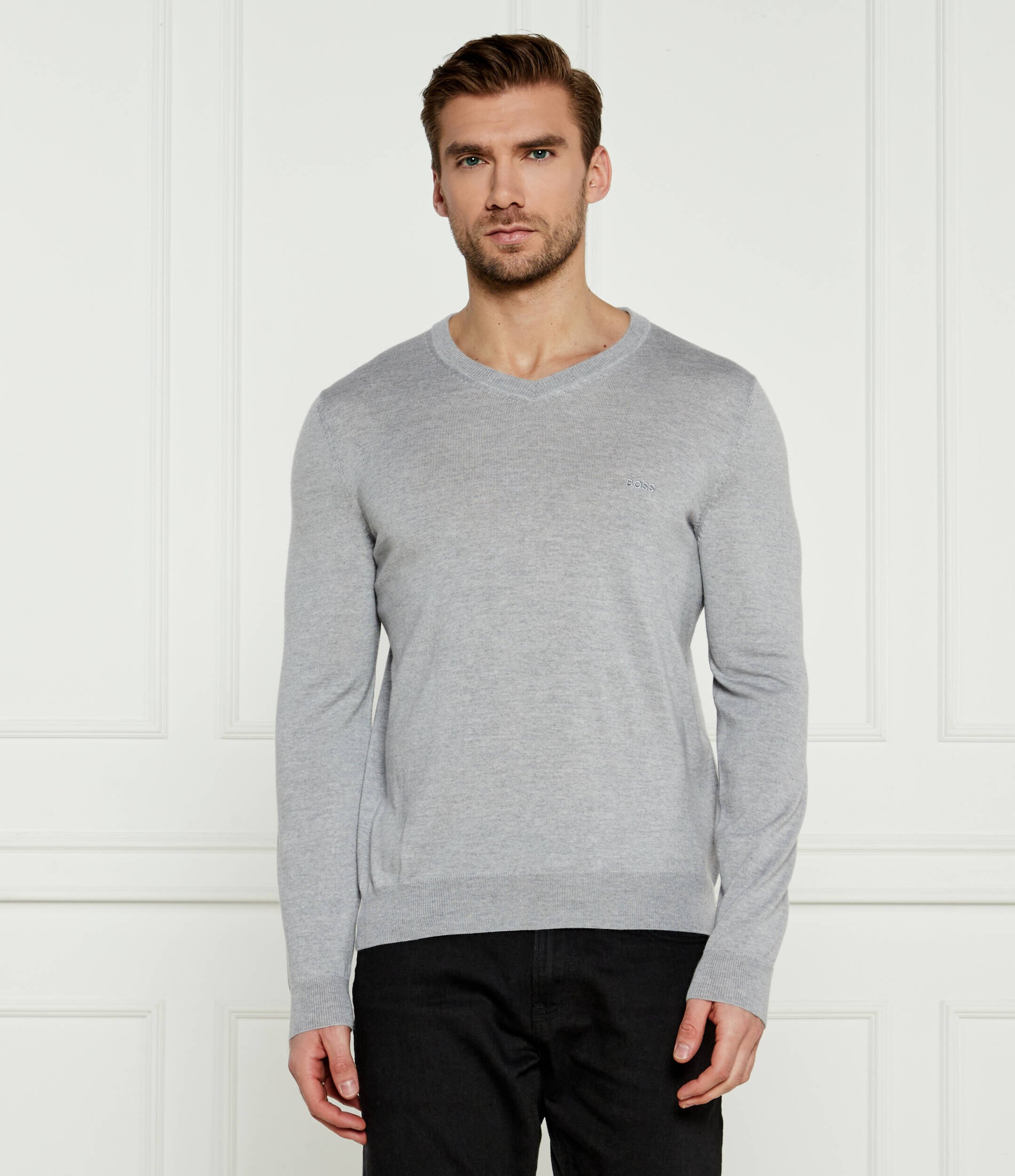 BOSS Black De lână pulover Baram-L | Regular Fit